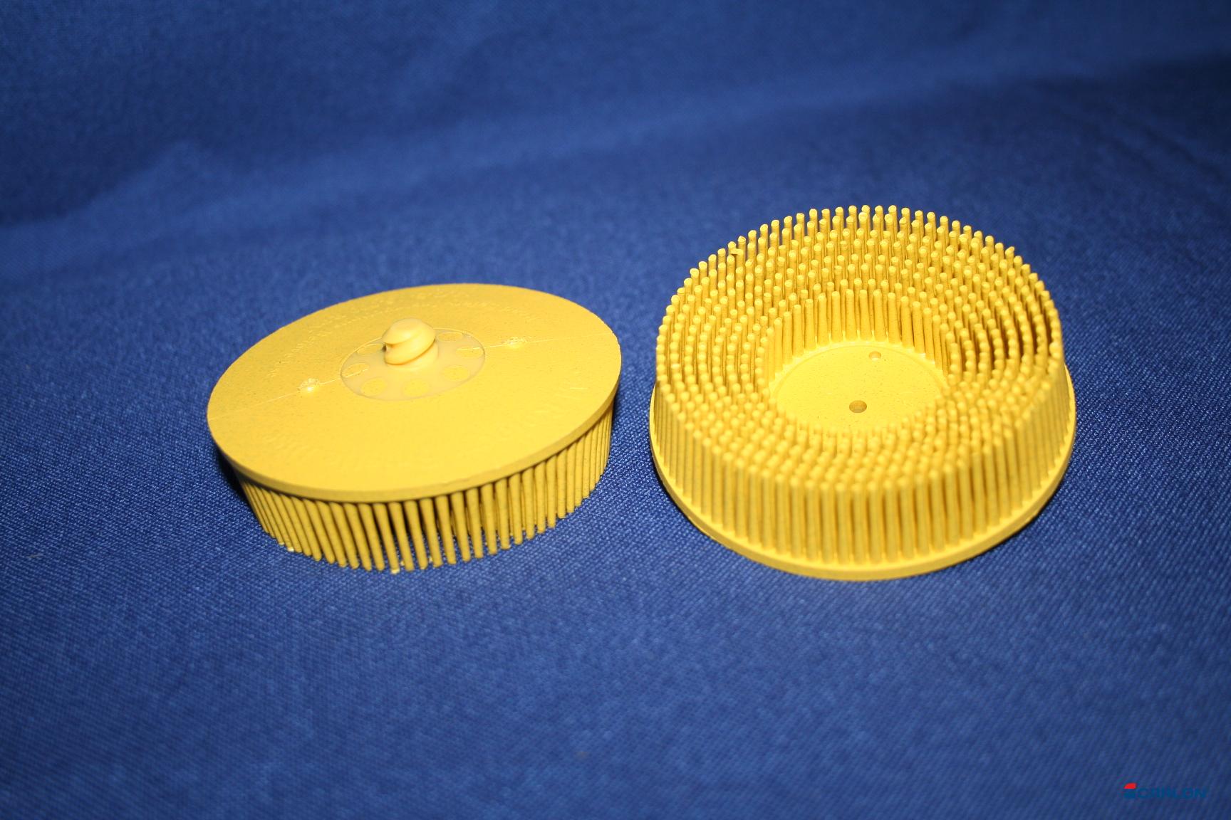 Bristle disc 76mm Carloc k80 geel