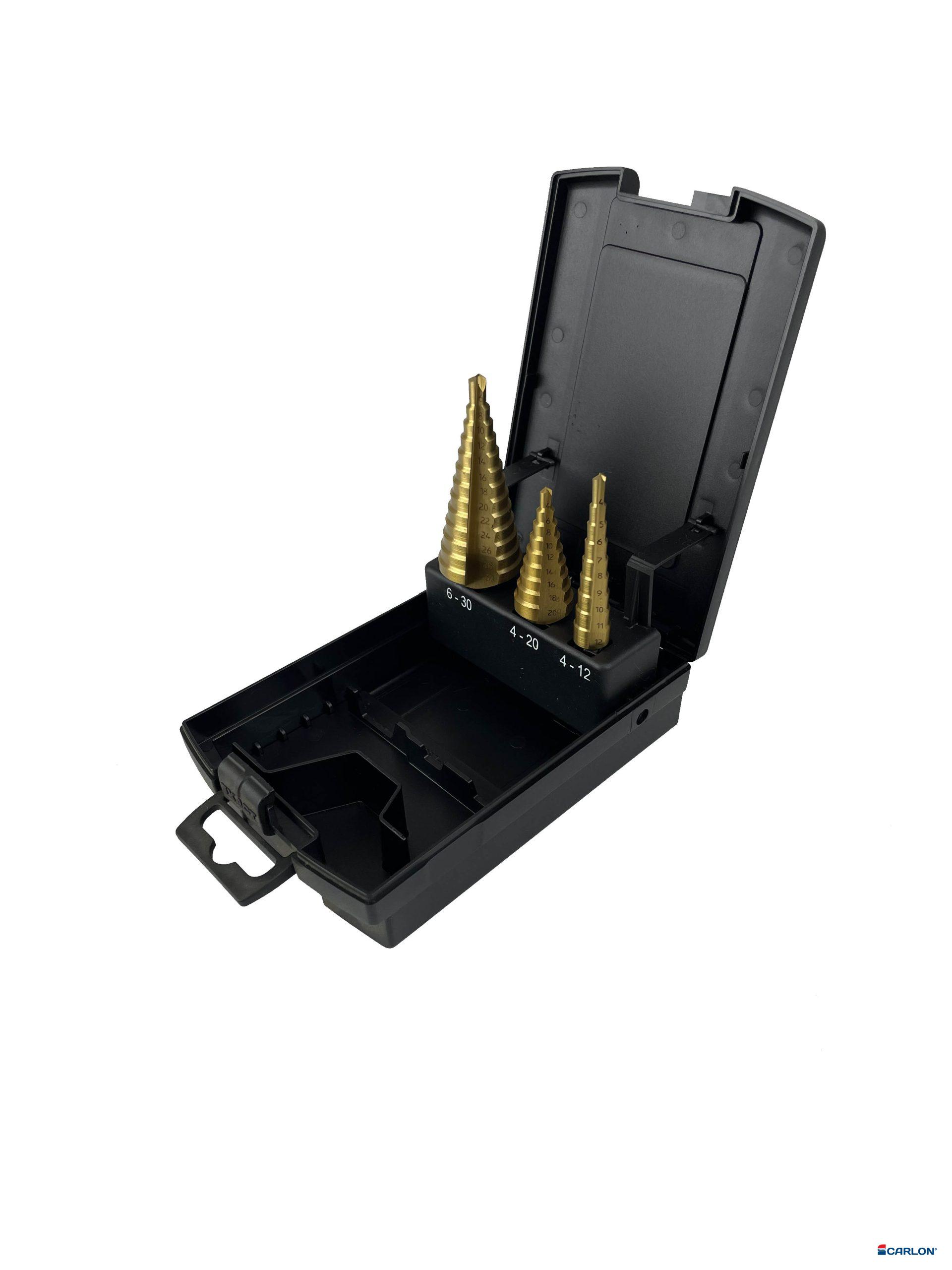 Assortiment trapboren 3-dlg Tin