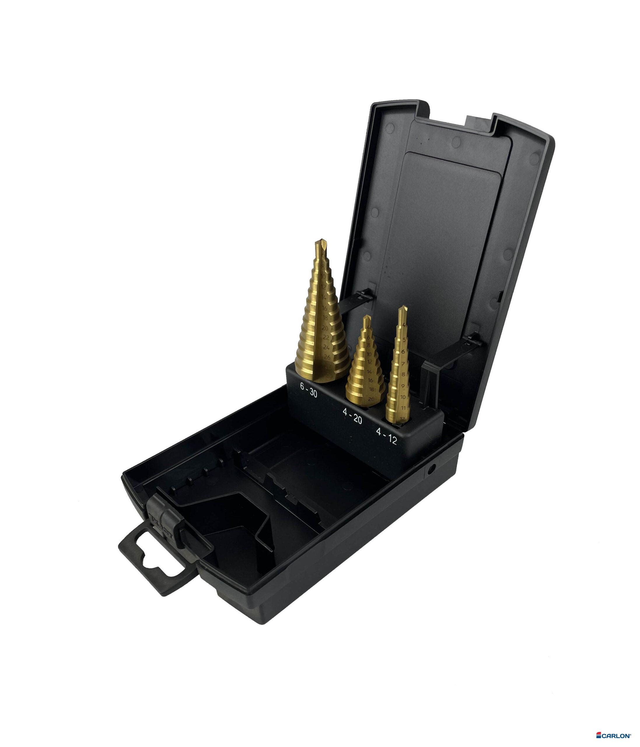 Assortiment trapboren 3-dlg Tin