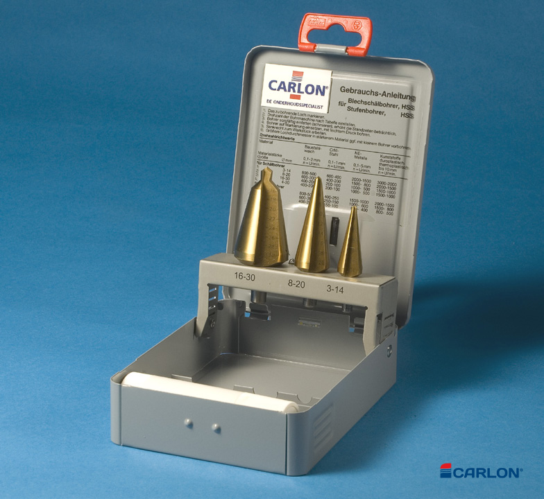 Assortiment conische plaatboren 3-dlg Tin - Afbeelding 2