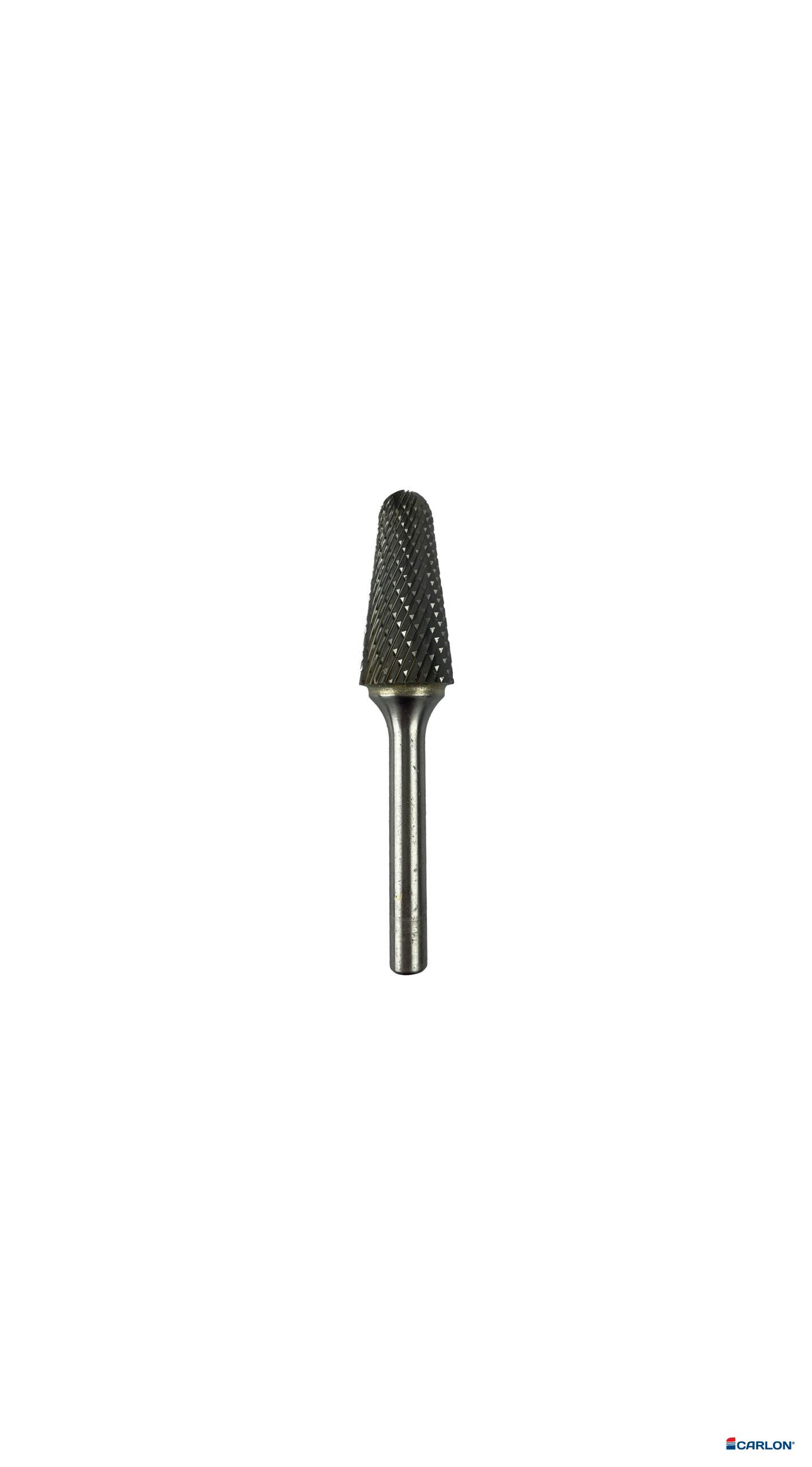 Stiftfrees hardmetaal kegel 12mm kvt