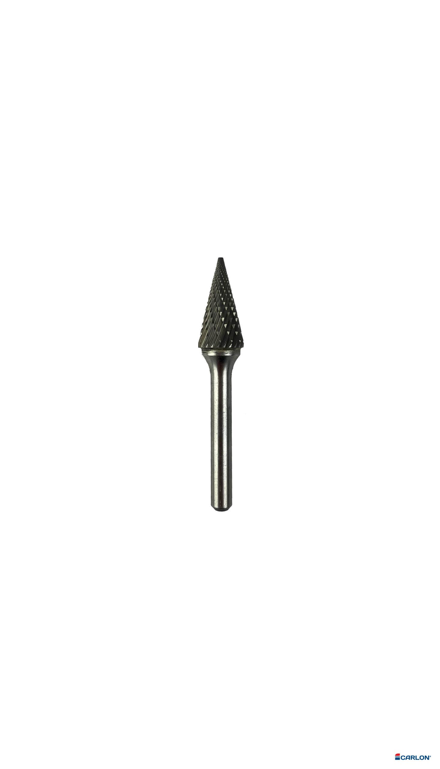 Stiftfrees hardmetaal spitskegel 10mm kvt
