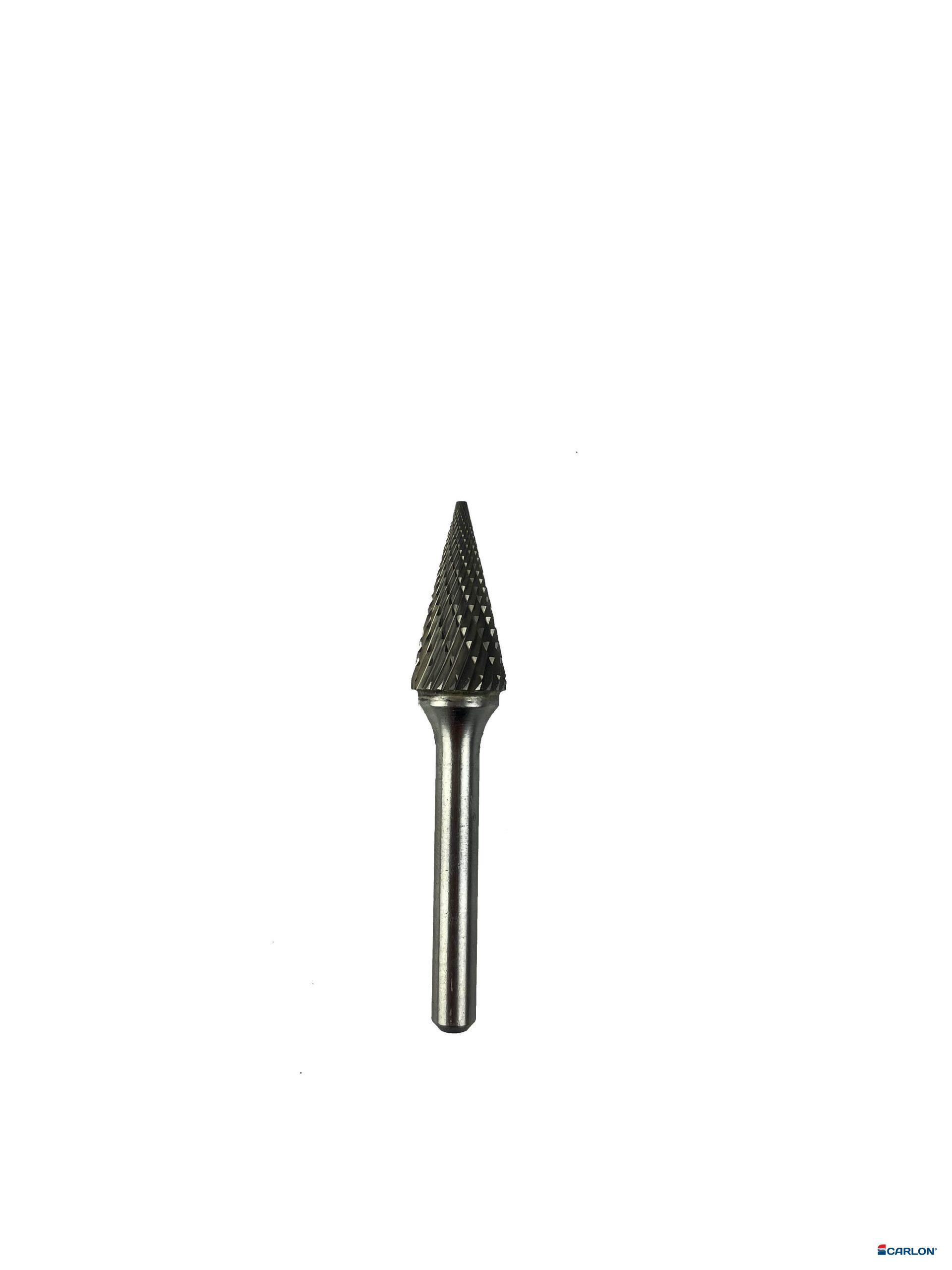 Stiftfrees hardmetaal spitskegel 12mm kvt