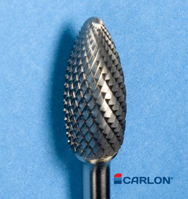 Stiftfrees hardmetaal vlam 6mm kvt