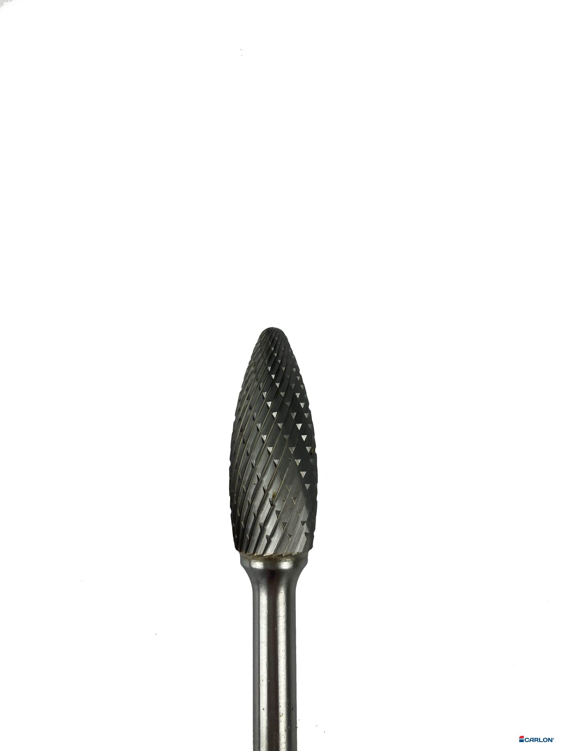 Stiftfrees hardmetaal vlam 12mm kvt - Afbeelding 3