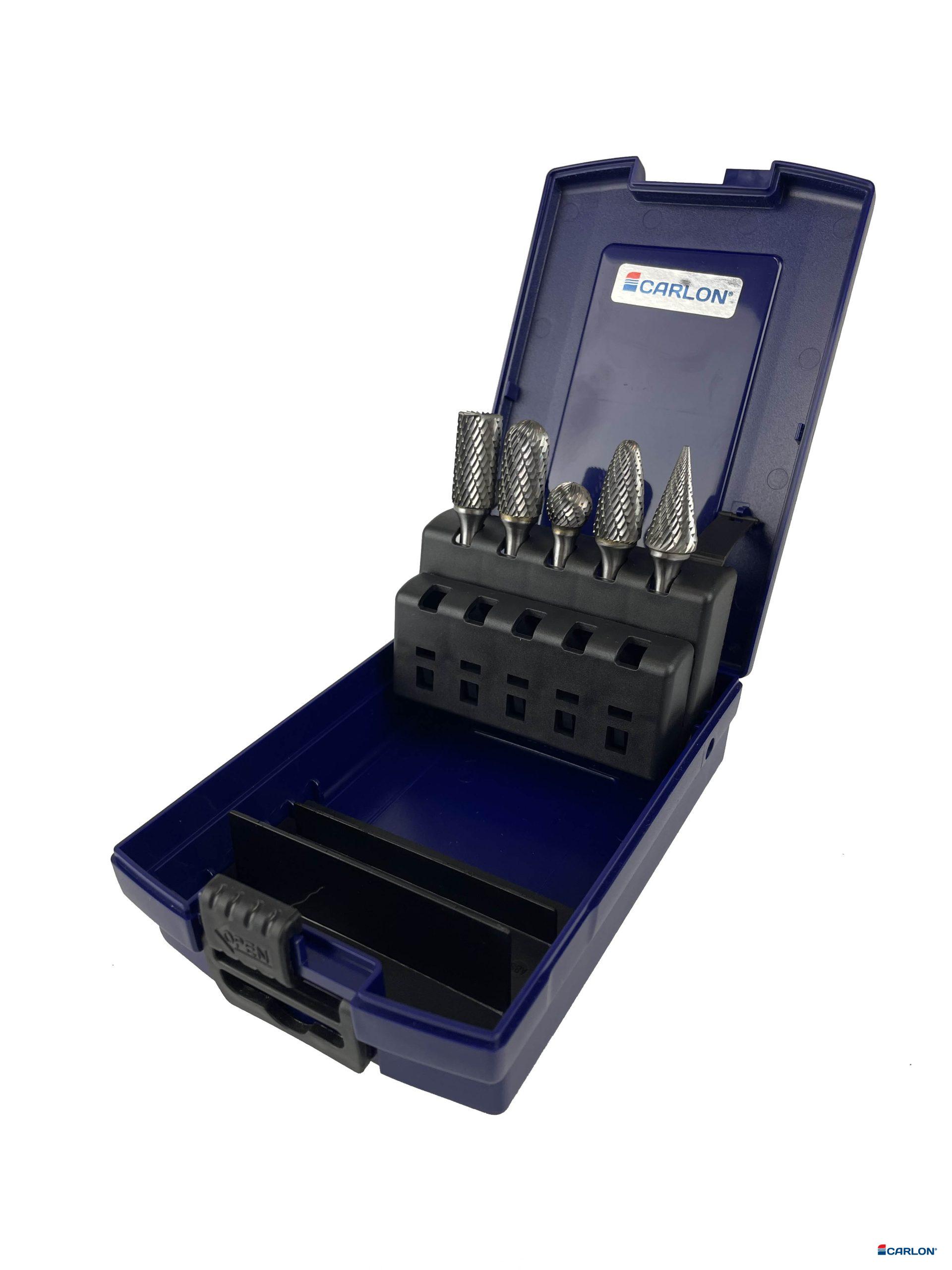 Assortiment hardmetaal stiftfrezen 5-dlg kvt