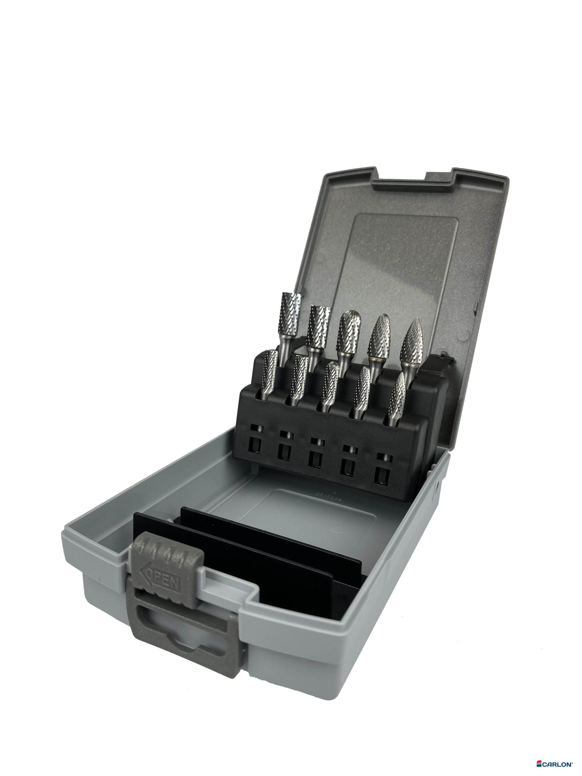 Assortiment hardmetaal stiftfrezen 10-dlg kvt