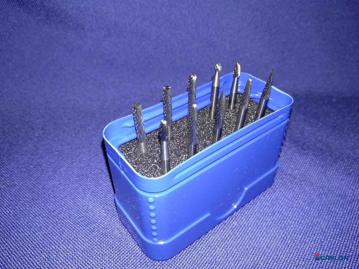 Assortiment hardmetaal stiftfrezen 3mm 10-dlg kvt