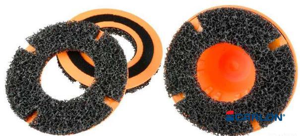 Wielnaaf reinigerset 160x75mm met 10mm as (+3 schijven) - Afbeelding 2