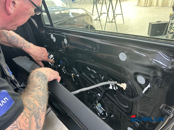 Deurmaskeerstickervel A4 zwart glad 50mm (20st) - Afbeelding 2