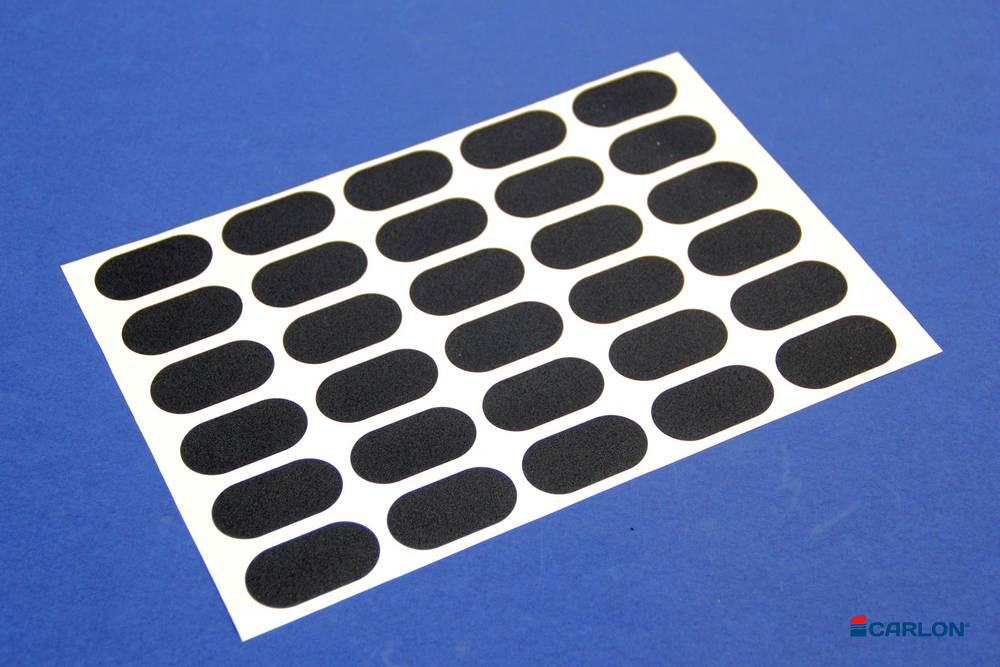 Deurmaskeerstickervel A4 ovaal zwart structuur 28x51mm (30st) - Afbeelding 4