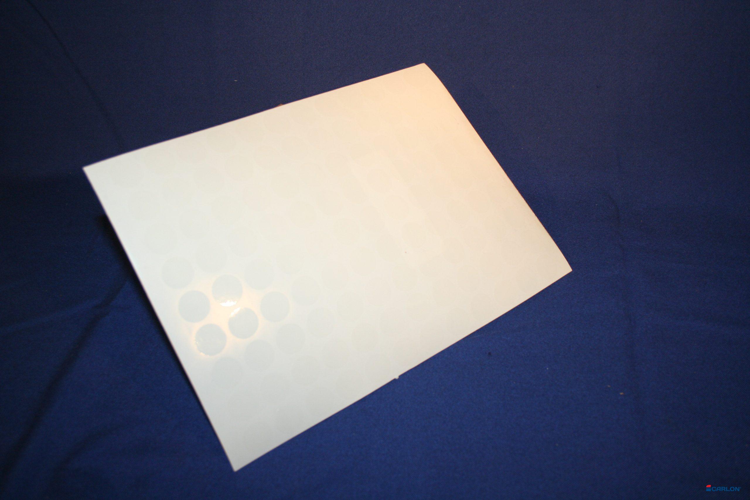 Deurmaskeerstickervel A4 transparant glad 20mm (108st)