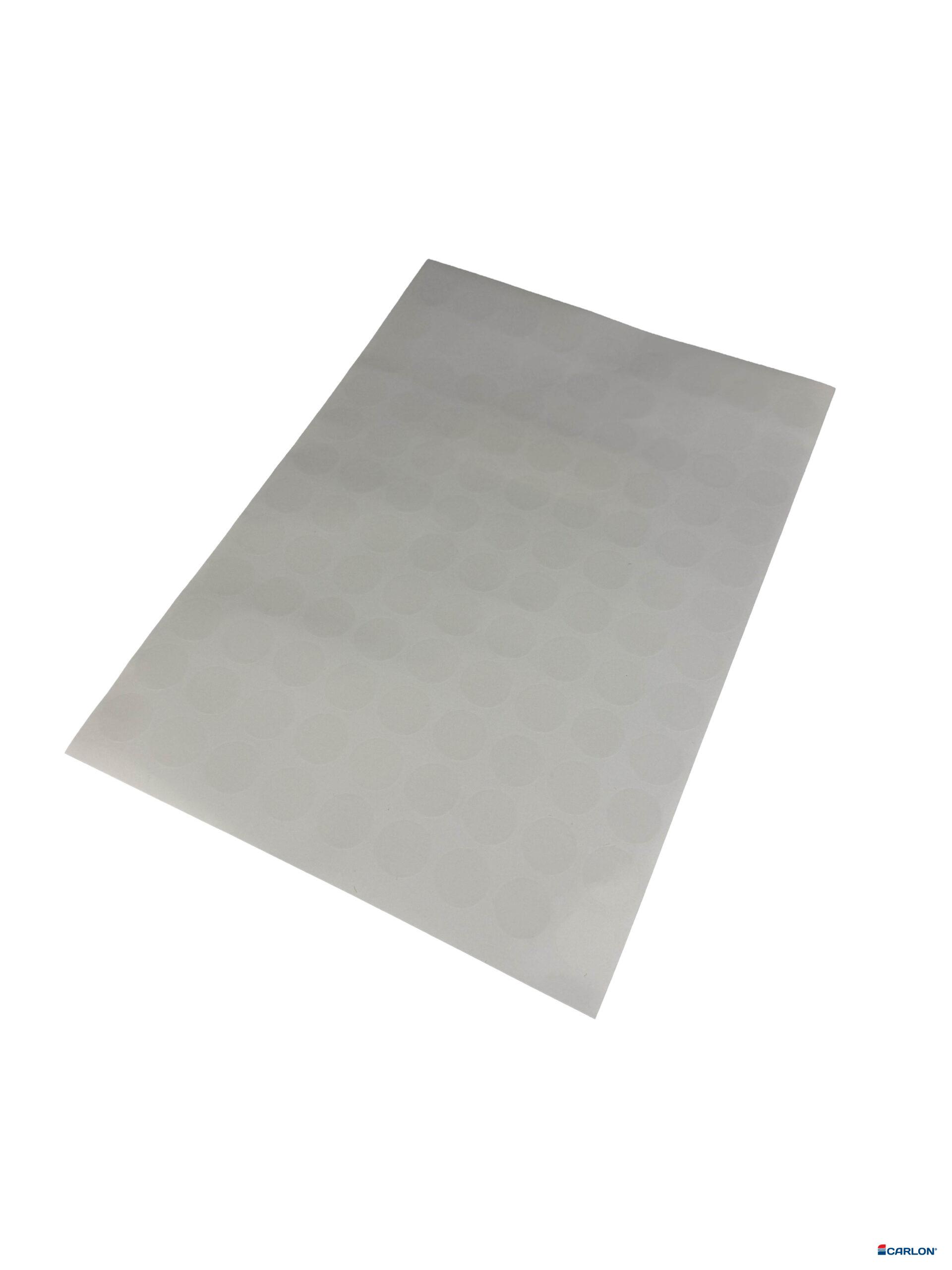 Deurmaskeerstickervel A4 transparant glad 20mm (108st)