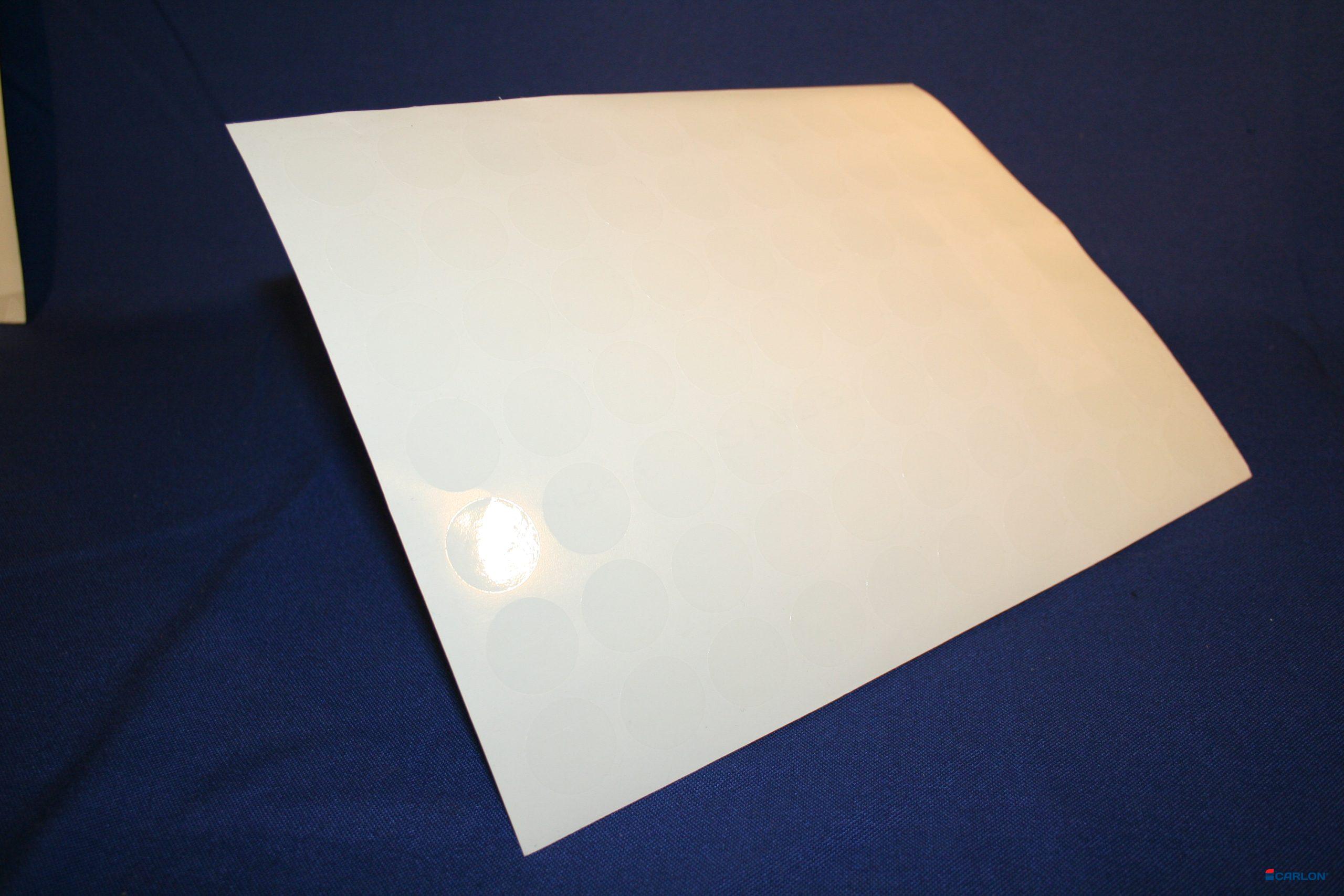 Deurmaskeerstickervel A4 transparant glad 25mm (70st)