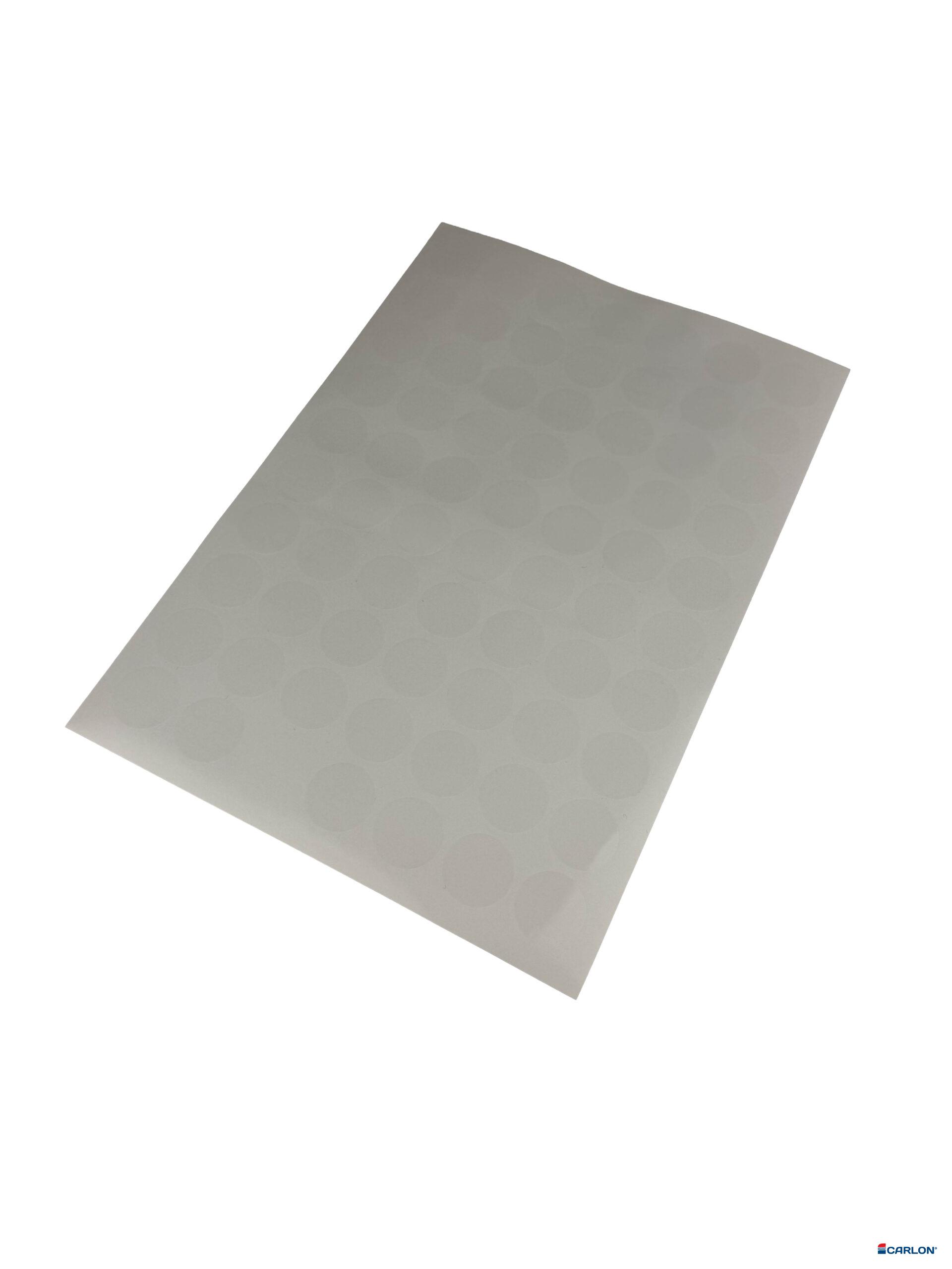 Deurmaskeerstickervel A4 transparant glad 25mm (70st)