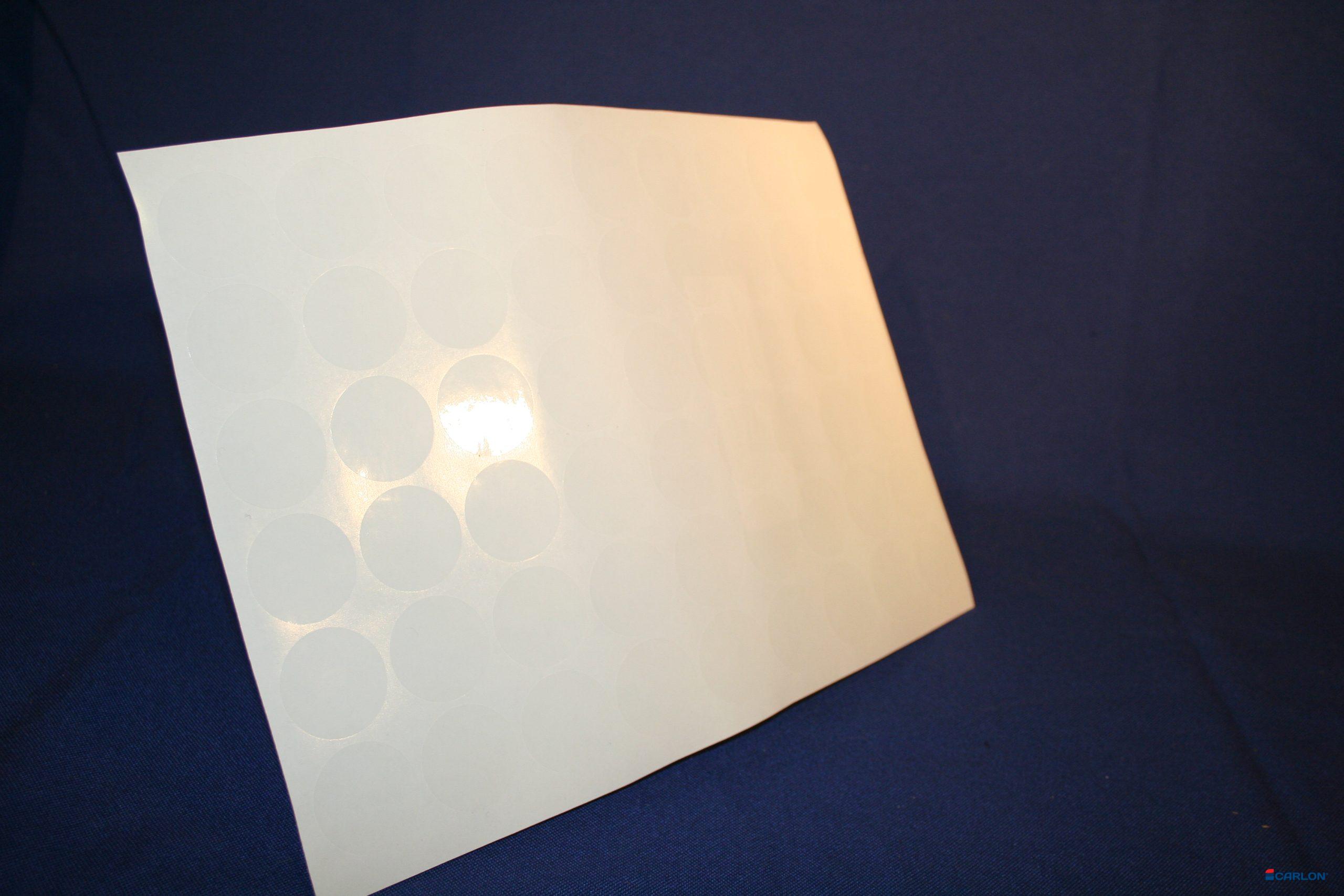 Deurmaskeerstickervel A4 transparant glad 30mm (54st)