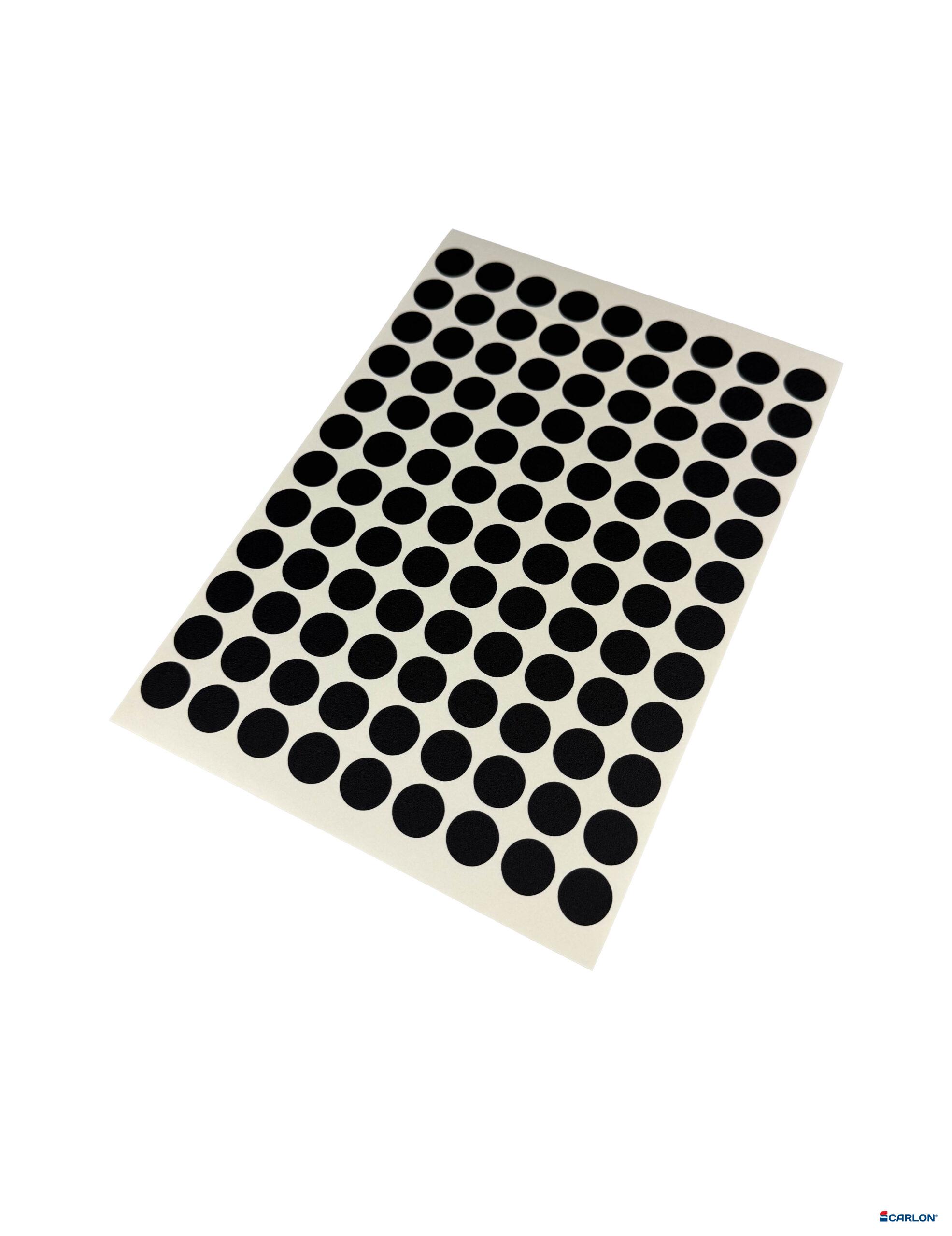 Deurmaskeerstickervel A4 zwart structuur 20mm (108st)