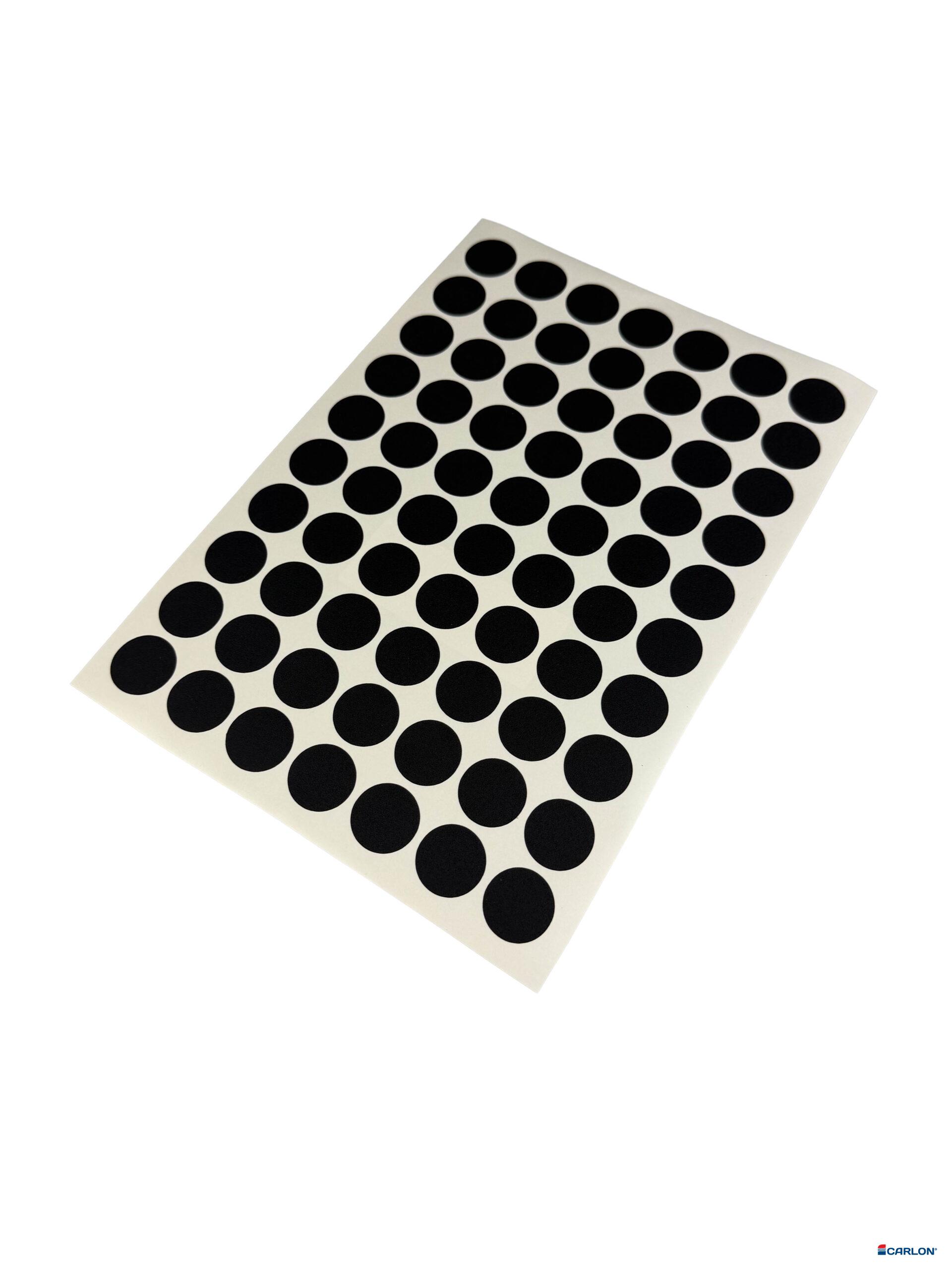 Deurmaskeerstickervel A4 zwart structuur 25mm (70st)