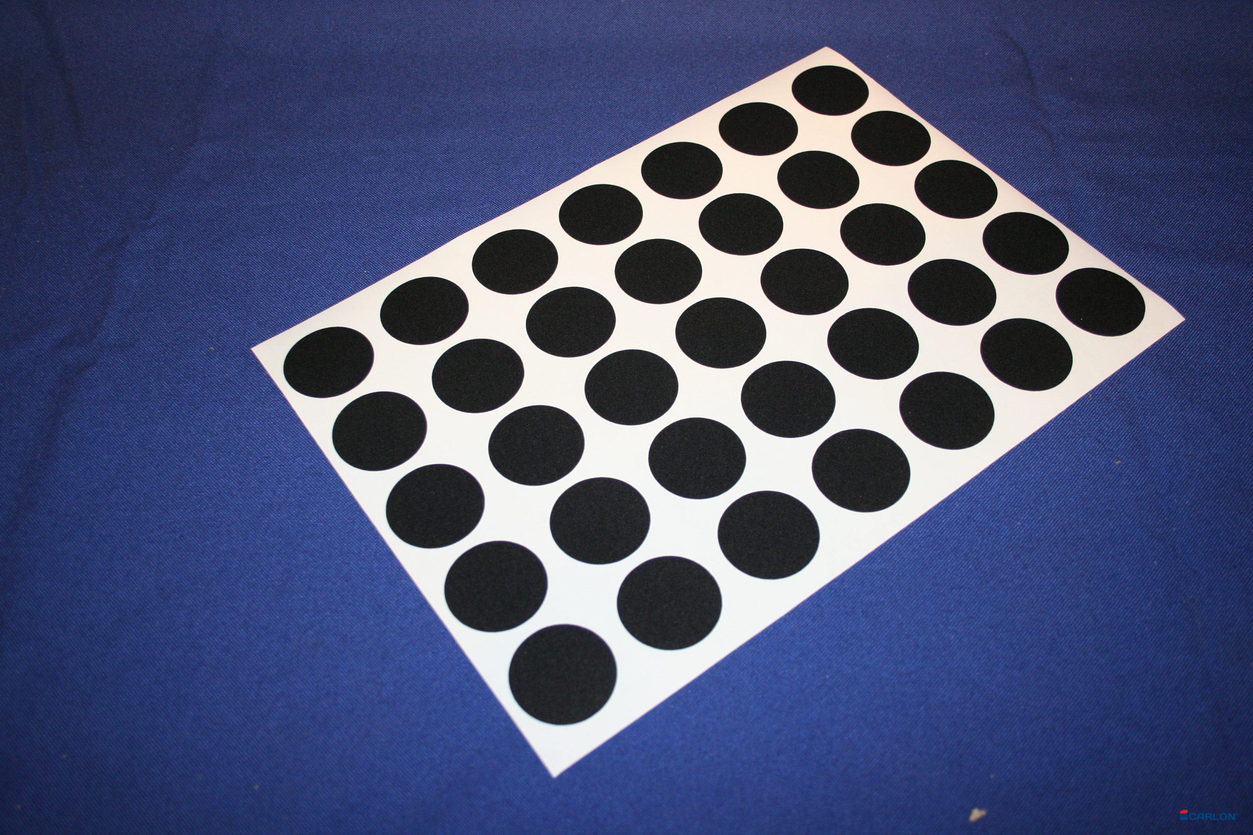 Deurmaskeerstickervel A4 zwart structuur 35mm (35st)