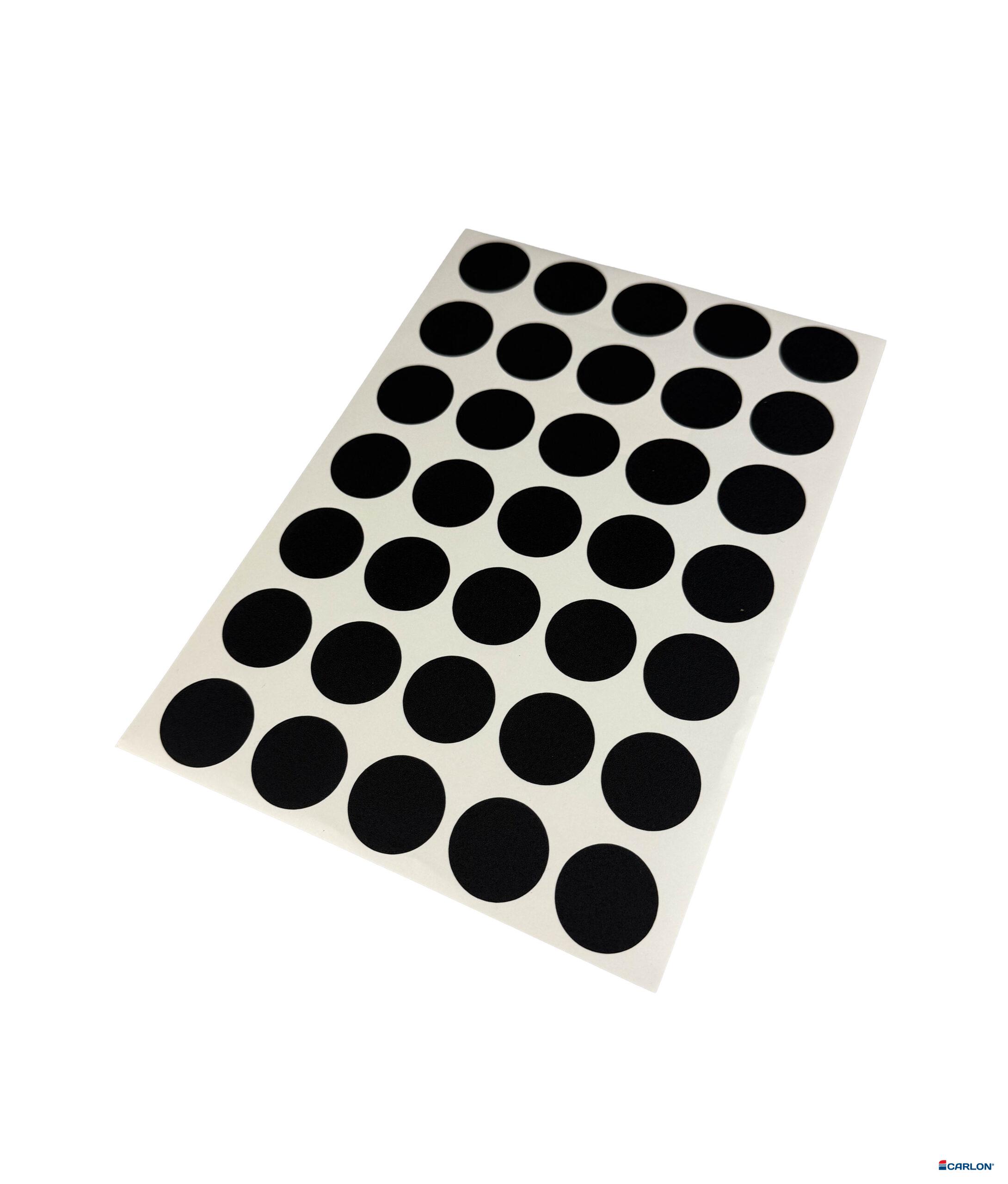 Deurmaskeerstickervel A4 zwart structuur 35mm (35st)