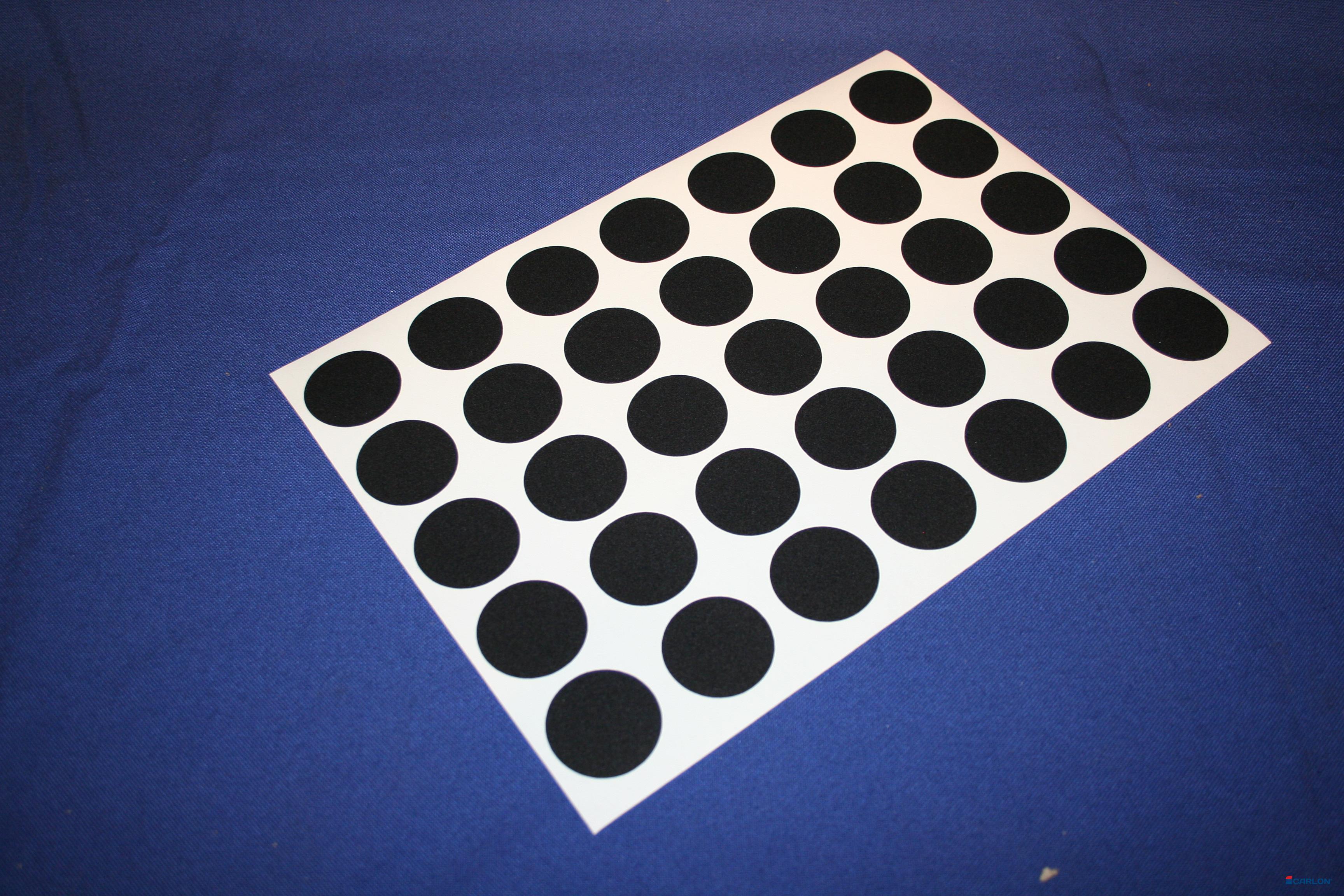 Deurmaskeerstickervel A4 zwart structuur 35mm (35st)
