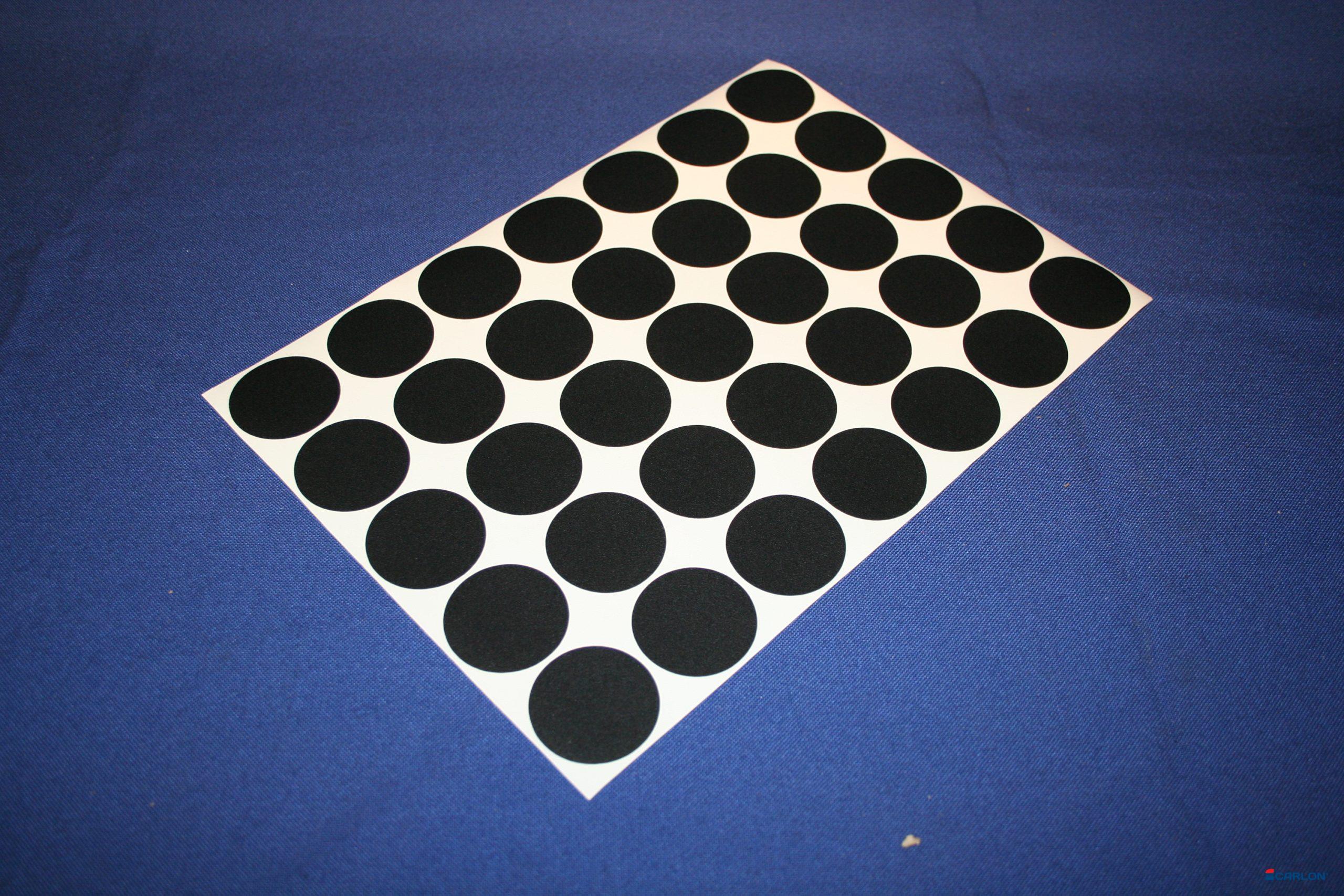 Deurmaskeerstickervel A4 zwart structuur 40mm (35st)