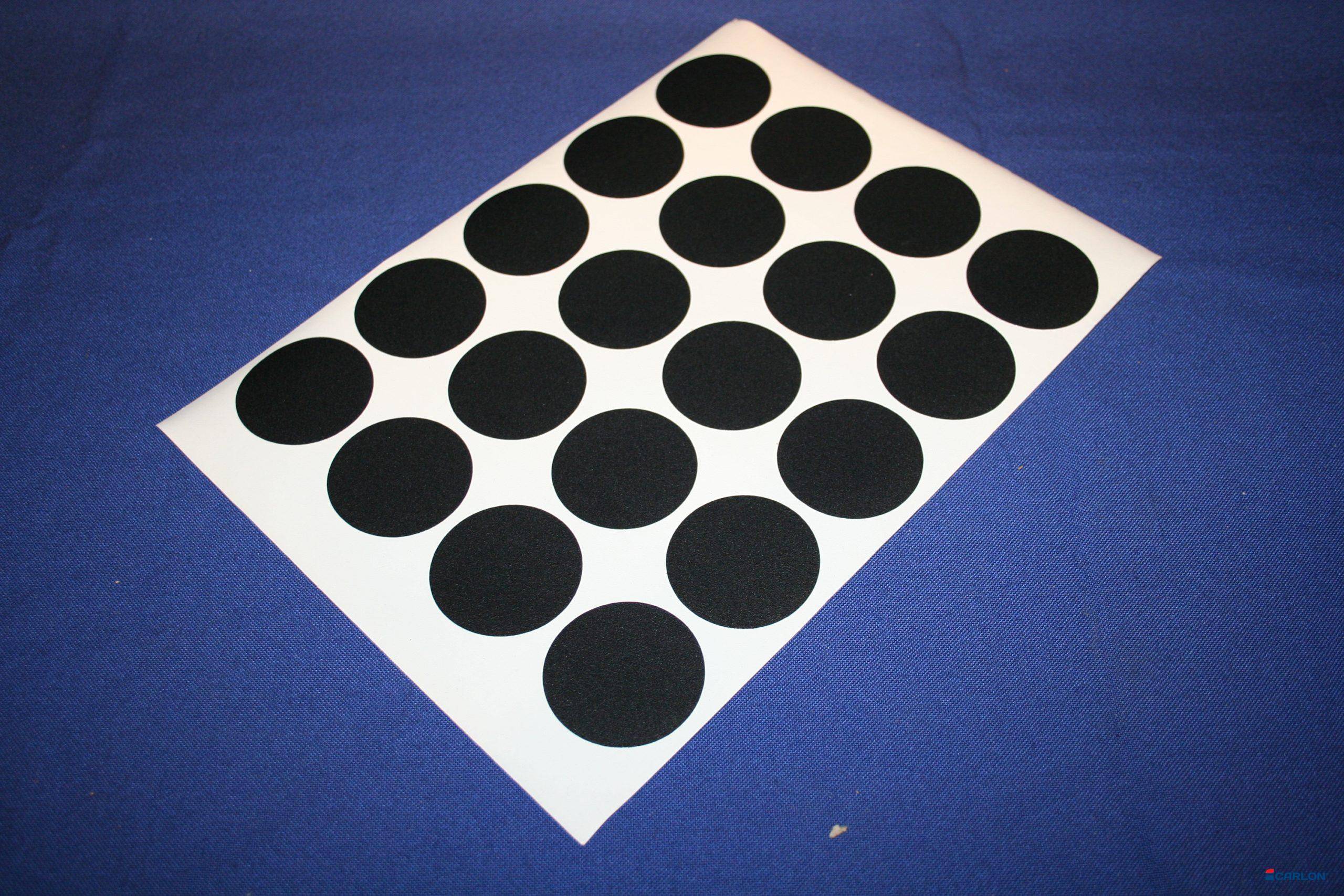 Deurmaskeerstickervel A4 zwart structuur 50mm (20st)