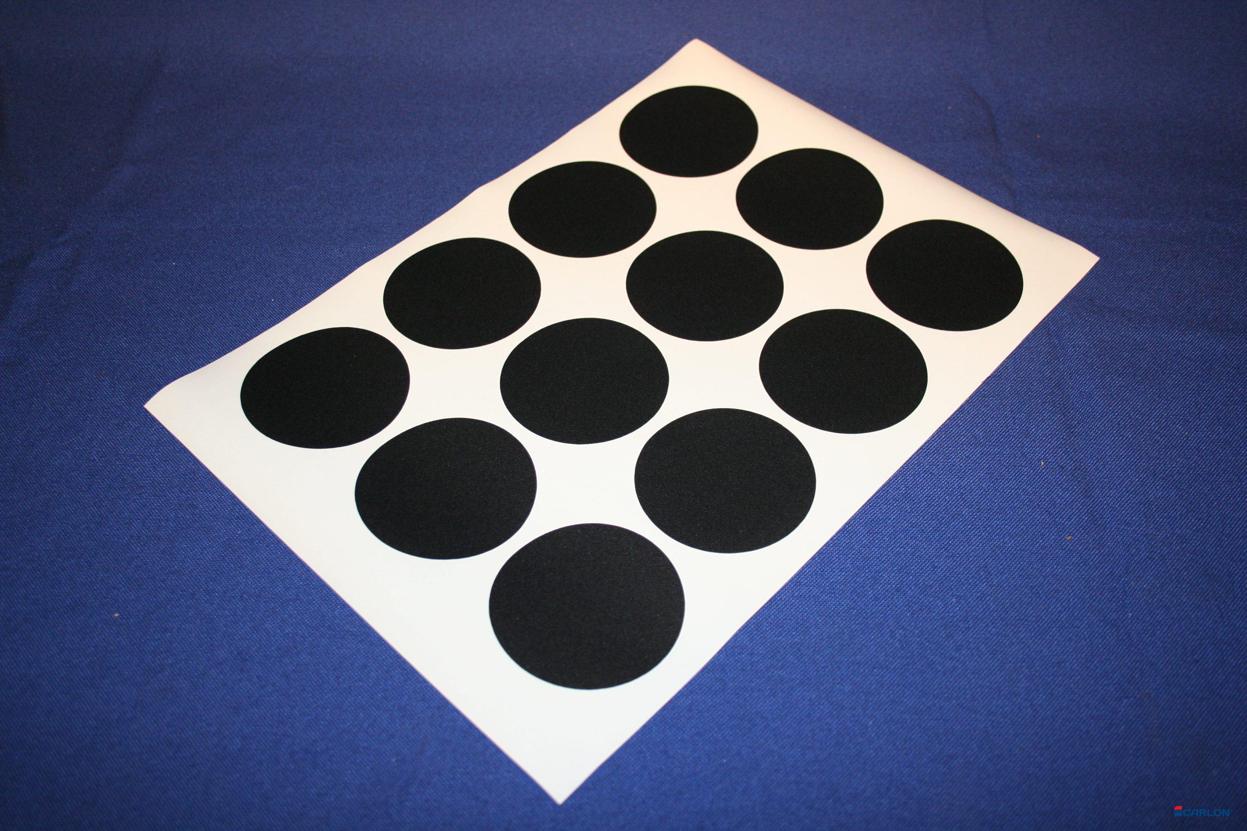 Deurmaskeerstickervel A4 zwart structuur 60mm (12st)