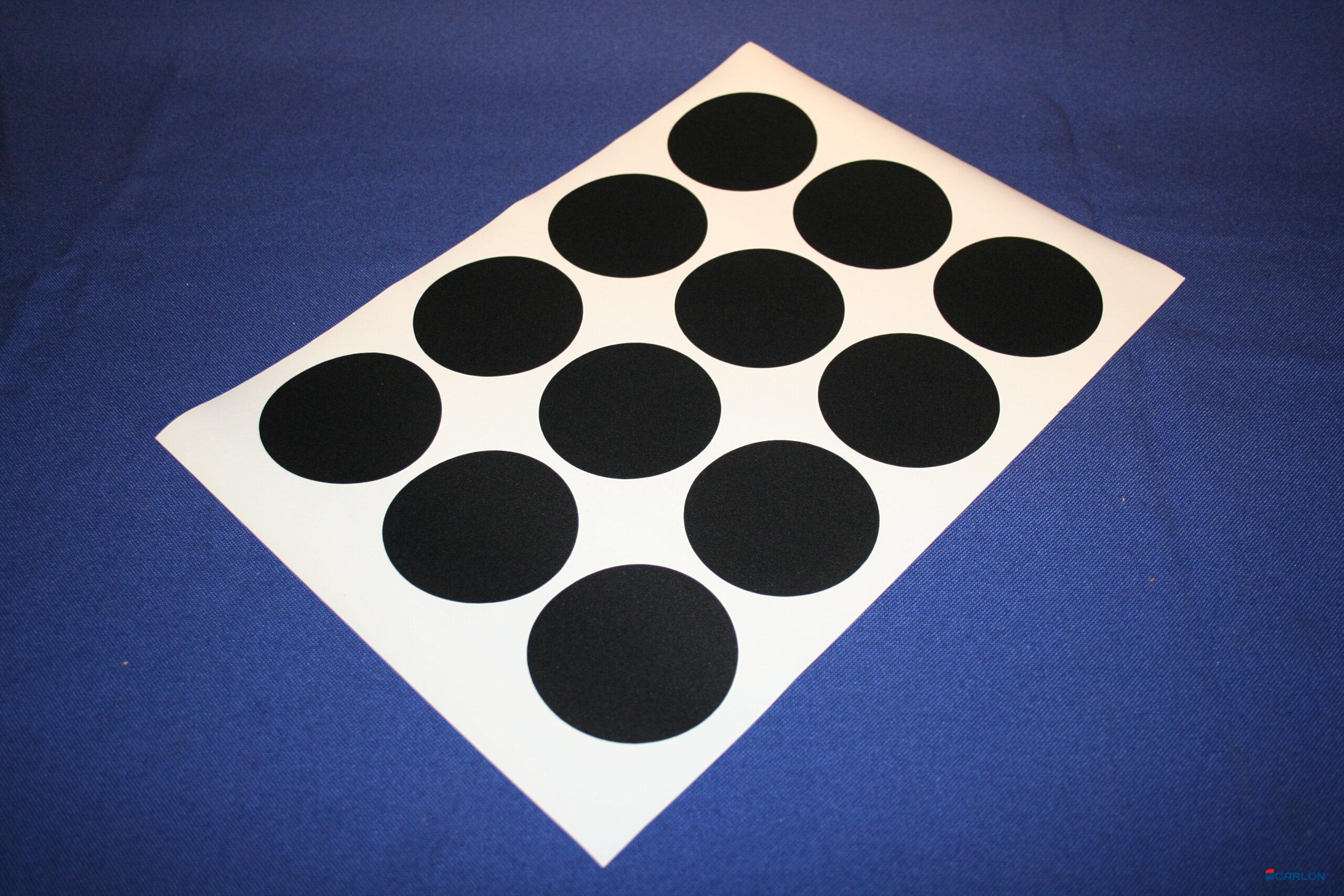 Deurmaskeerstickervel A4 zwart structuur 60mm (12st)