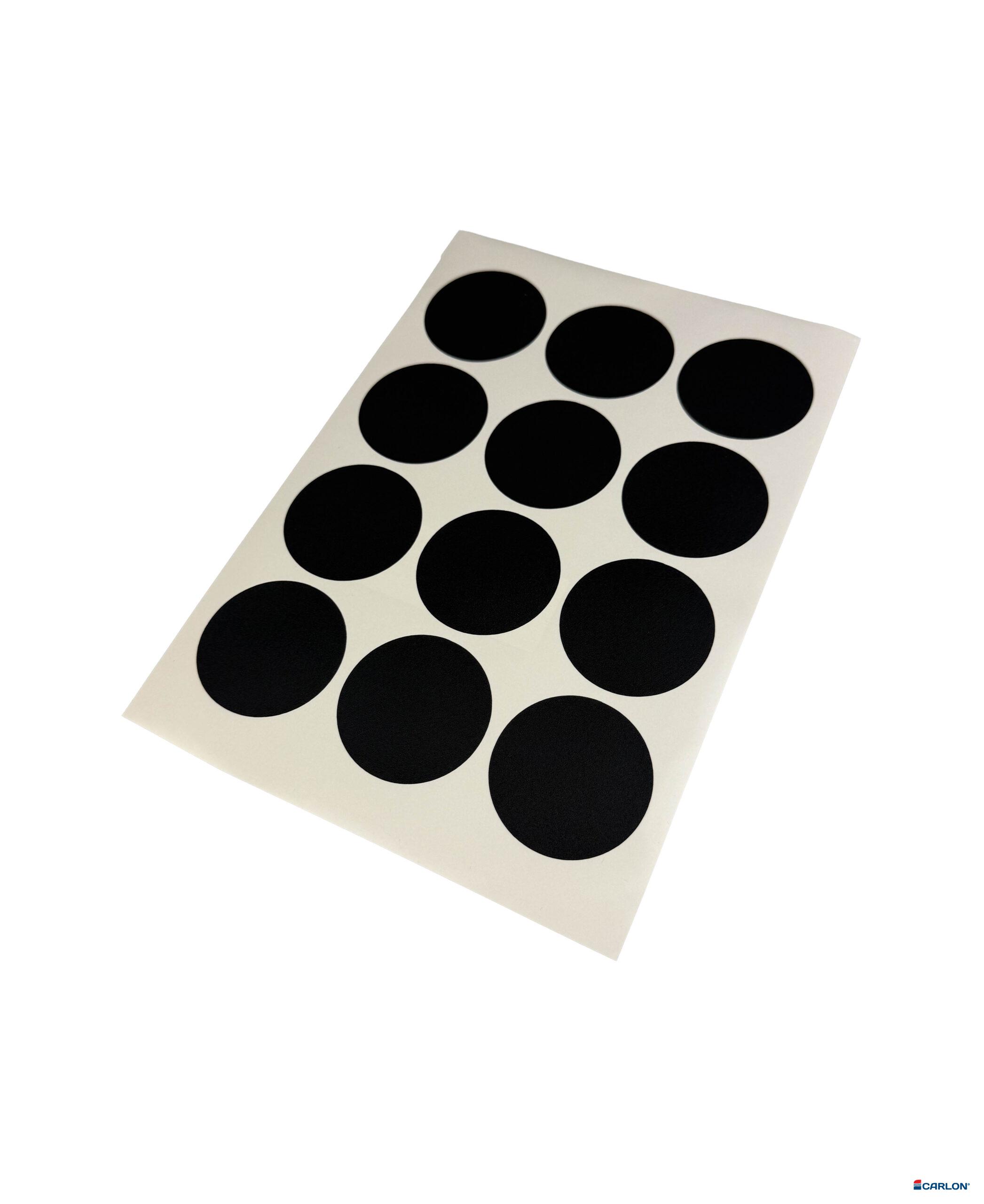 Deurmaskeerstickervel A4 zwart structuur 60mm (12st)