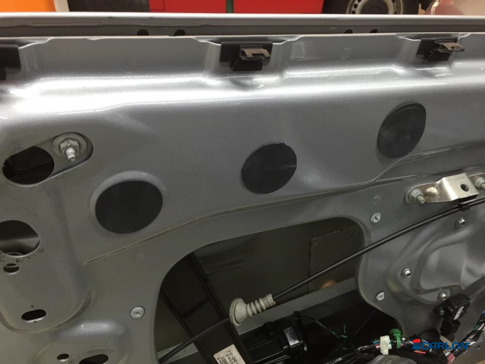 Deurmaskeerstickervel A4 zwart structuur 15mm (176st) - Afbeelding 4