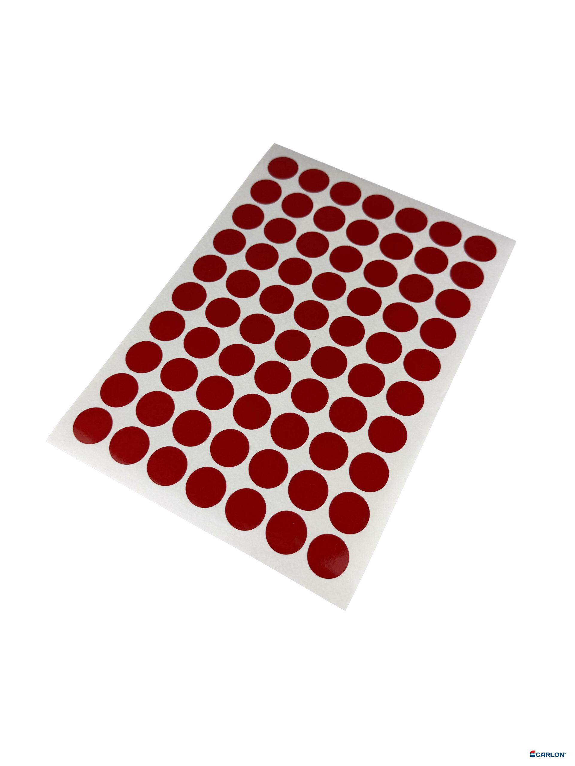 Deurmaskeerstickervel A4 reflecterend rood 25mm (70st)