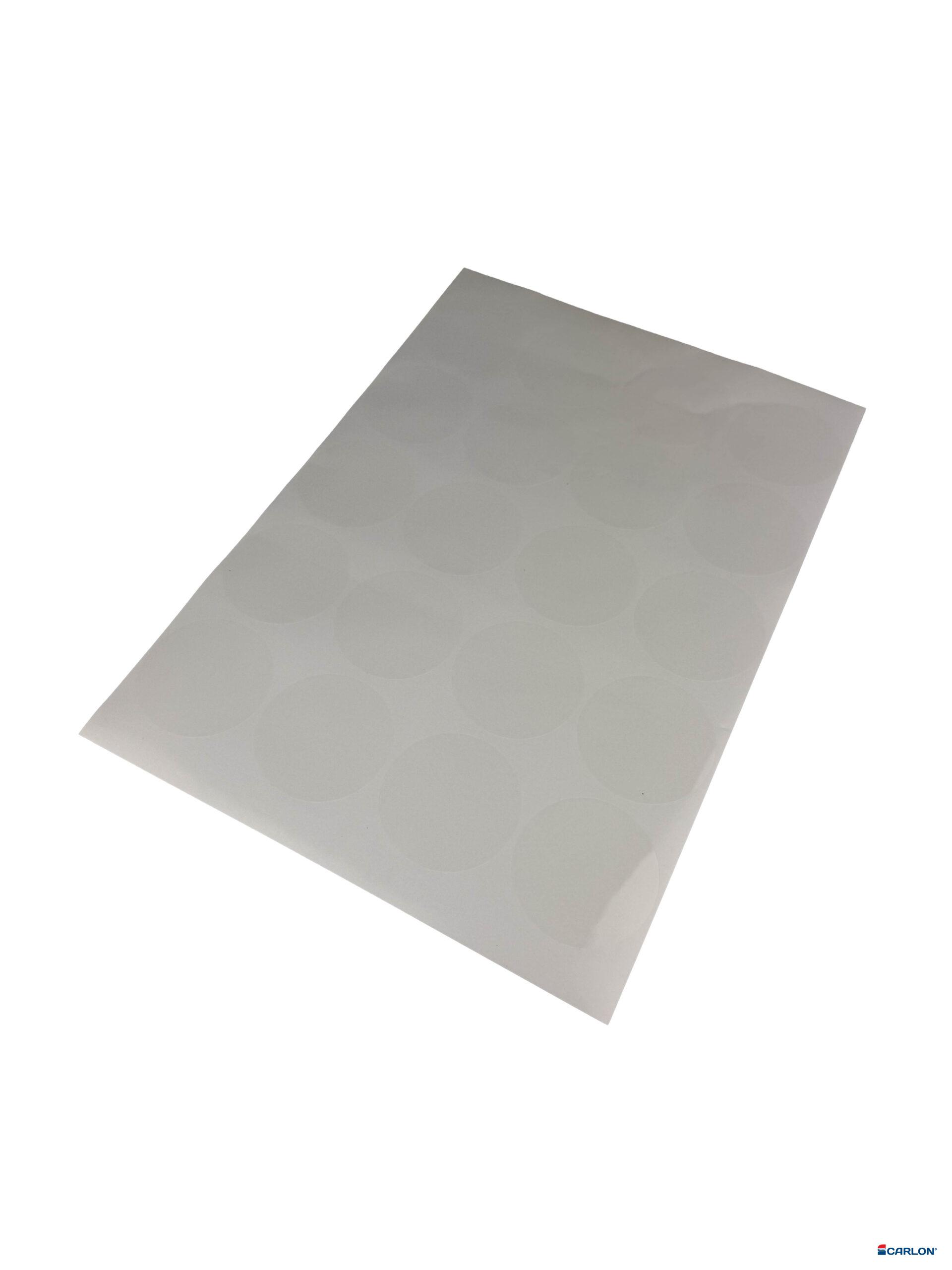 Deurmaskeerstickervel A4 glad transparant 50mm (20st)