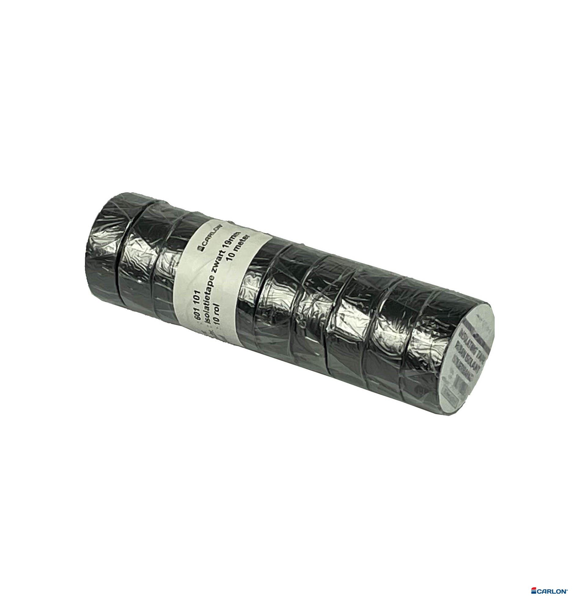 Isolatietape zwart 19mm/10m (10st) - Afbeelding 3