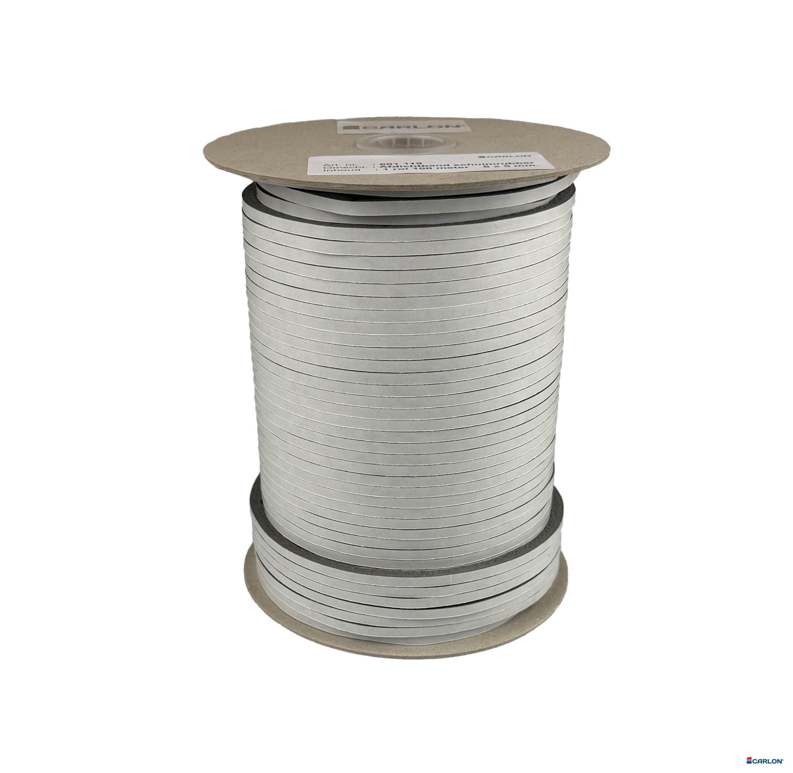Afdichtband schuimrubber 6x5mm (100m)