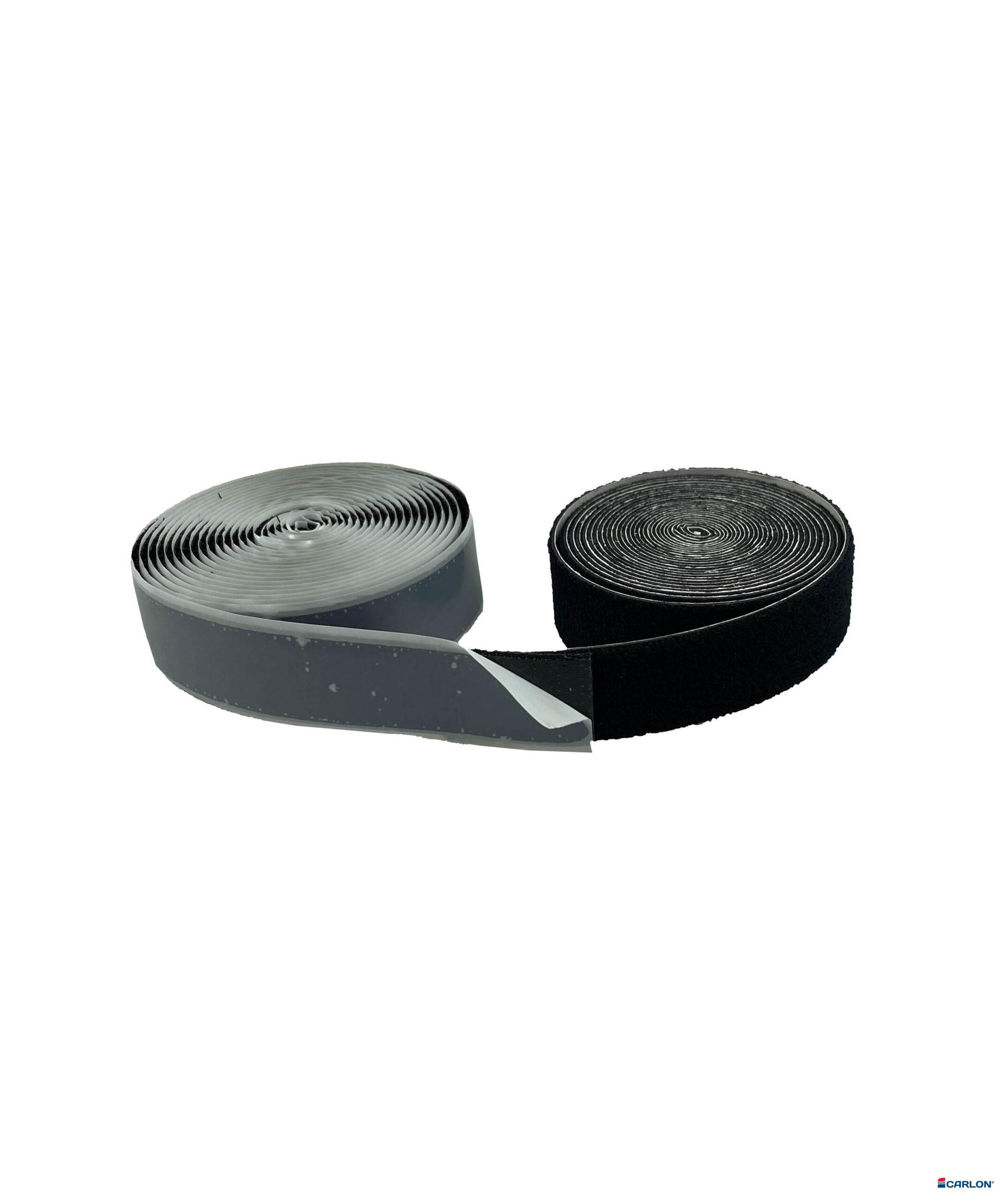 Klittenband zelfklevend haak+lus zwart (2x2,5m)