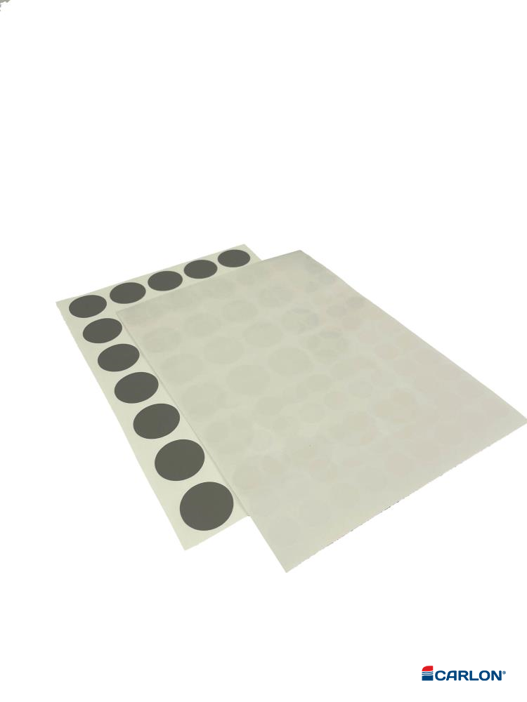 Deurmaskeerstickervel A4 olijf structuur 25mm (70st)