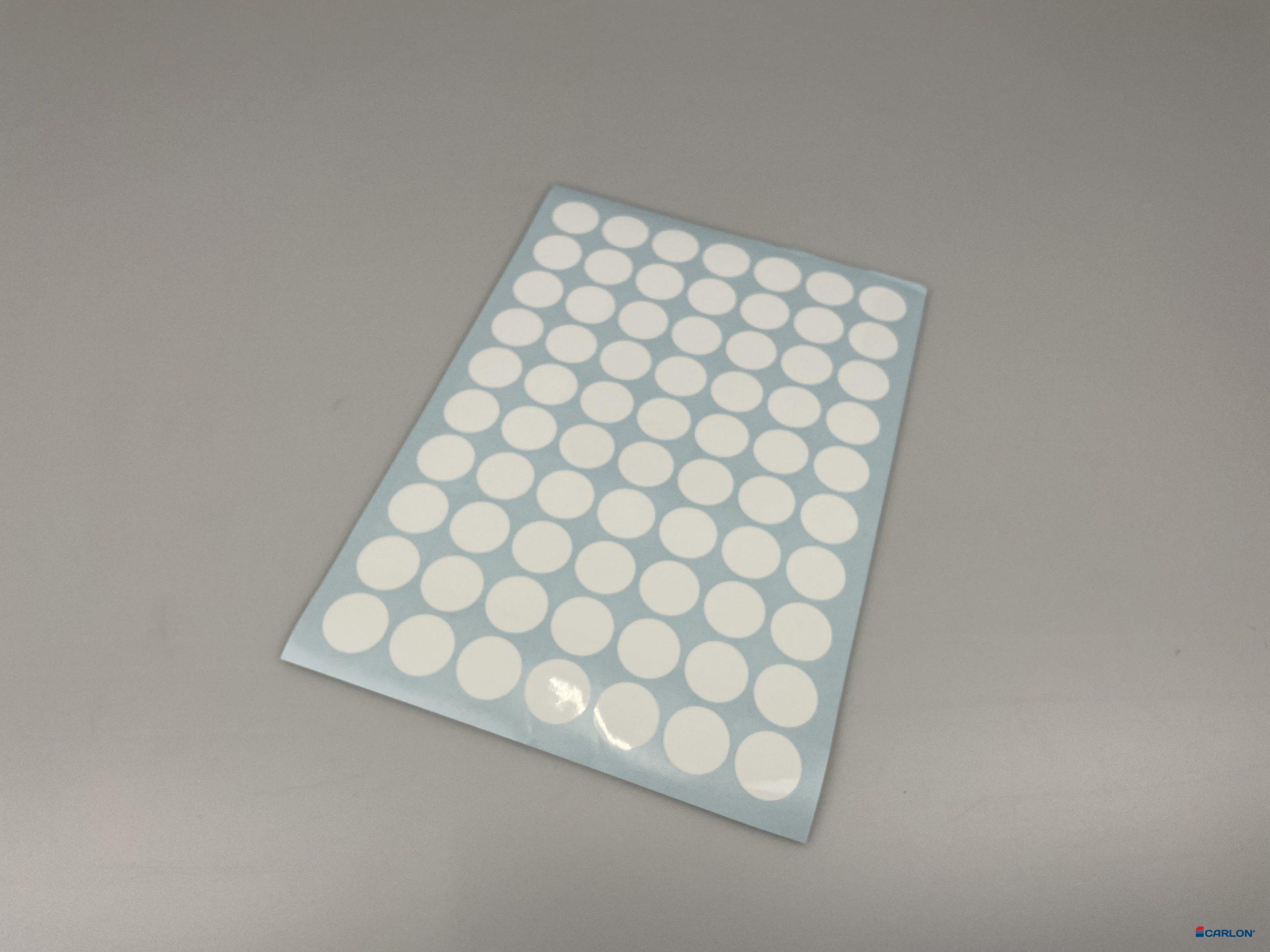 Deurmaskeerstickervel A4 wit hoogglans 25mm (70st)