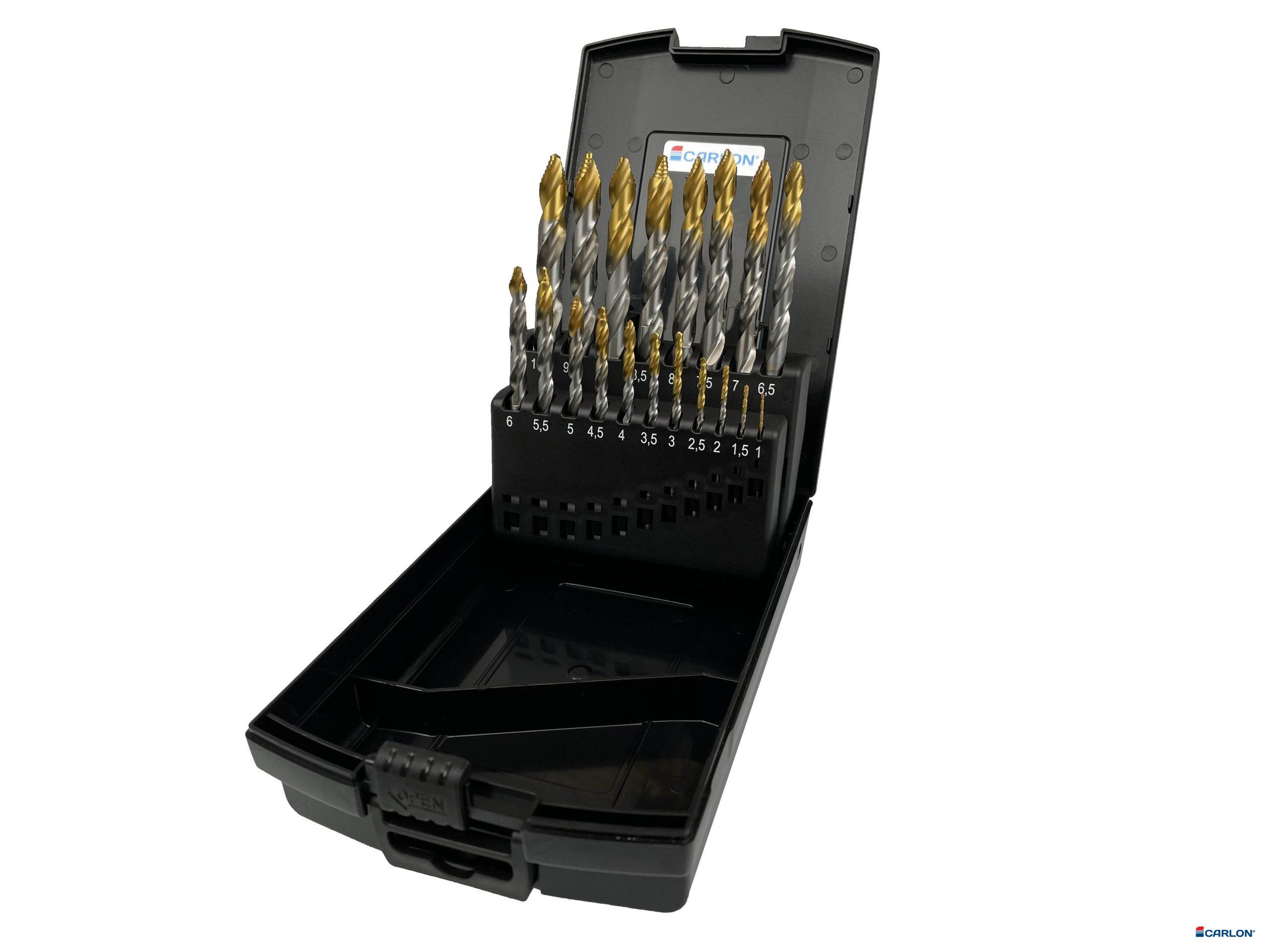 Spiraalborencassette HSS Pro StepTiN DIN 338 1-10mm (19st)