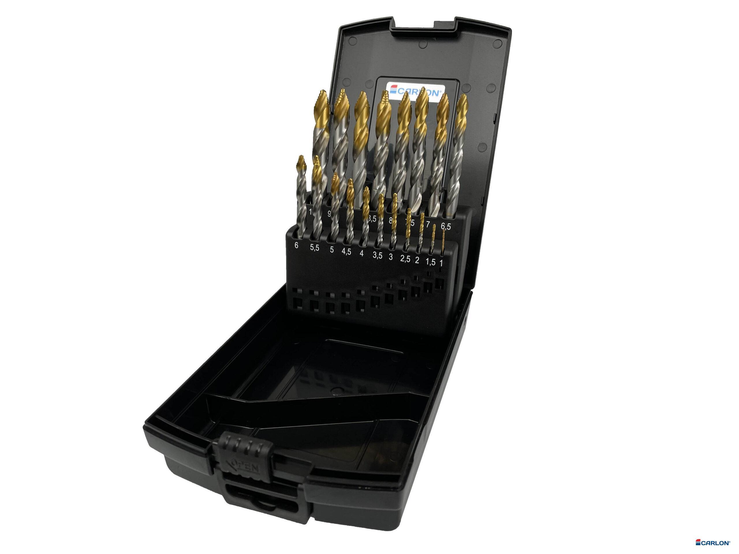 Spiraalborencassette HSS Pro StepTiN DIN 338 1-10mm (19st)