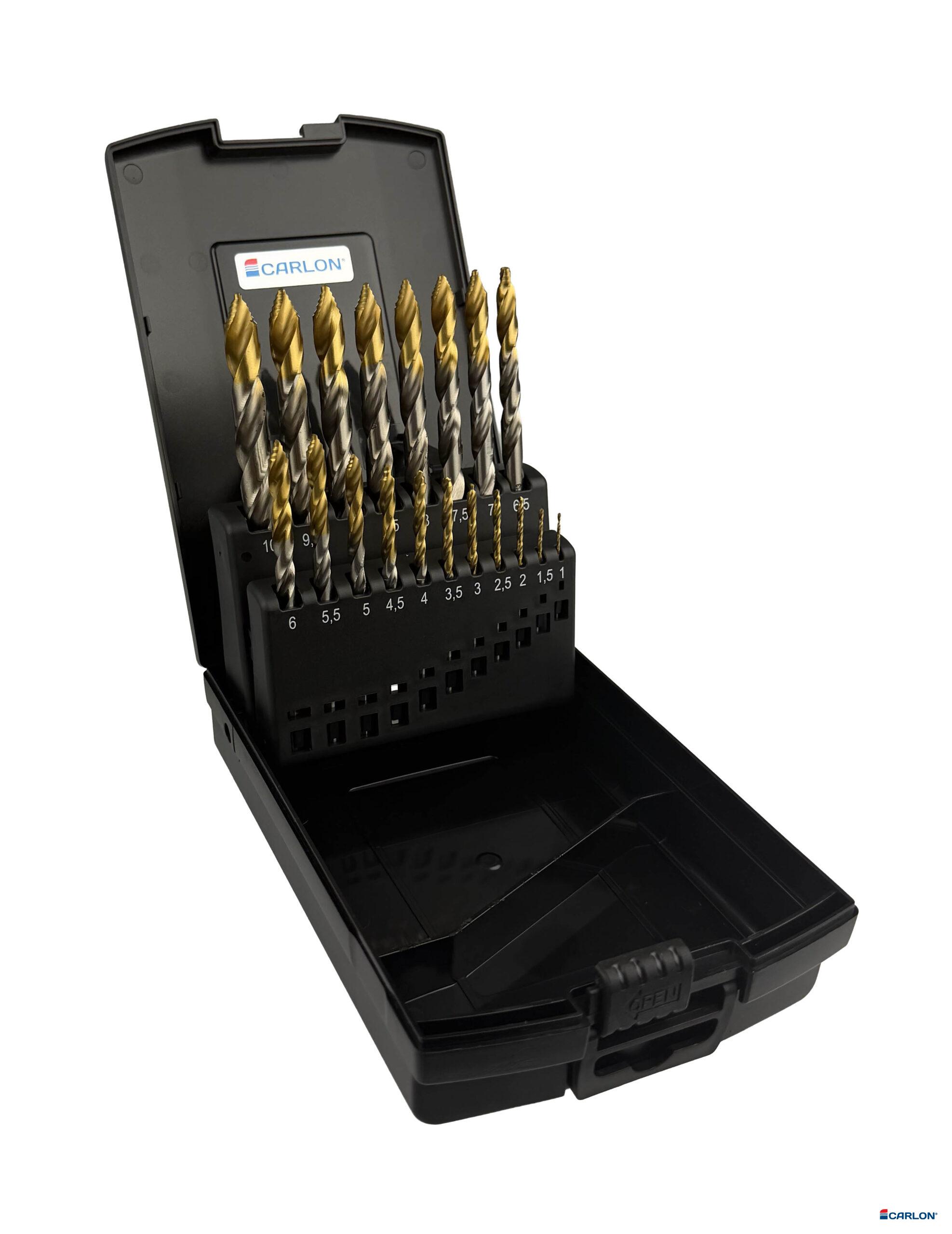 Spiraalborencassette HSS Pro StepTiN DIN 338 1-10mm (19st)