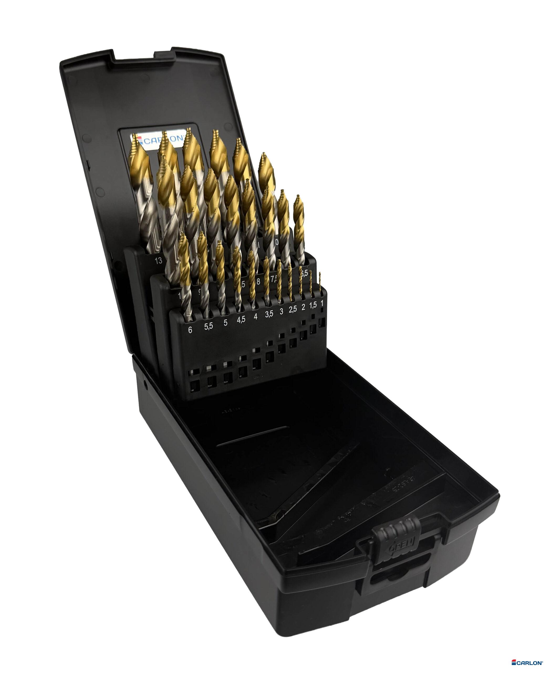 Spiraalborencassette HSS Pro Step TiN DIN 338 1-13mm (25st)
