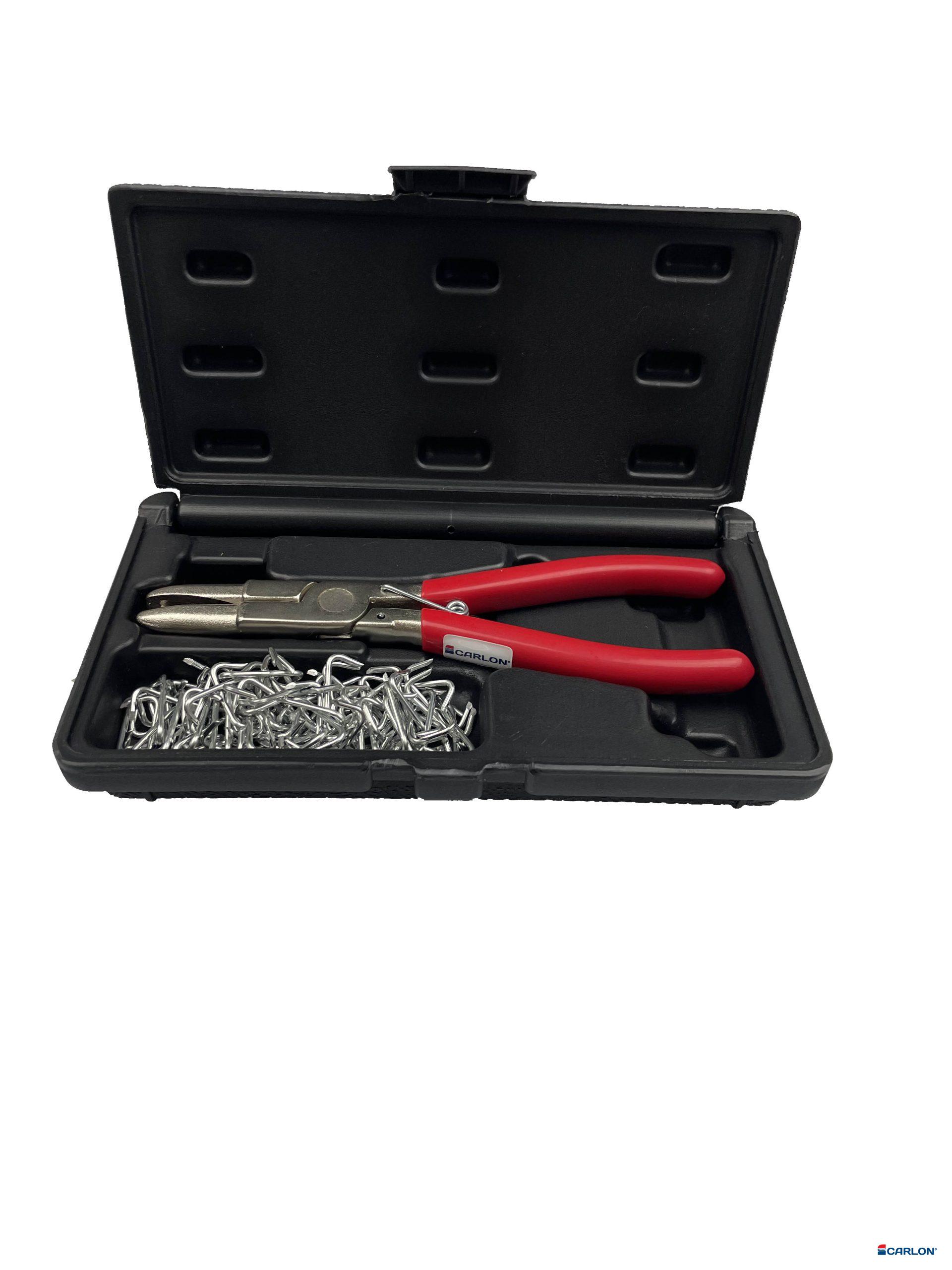 Assortiment varkenskrammen met tang tbv bekleding (100st)