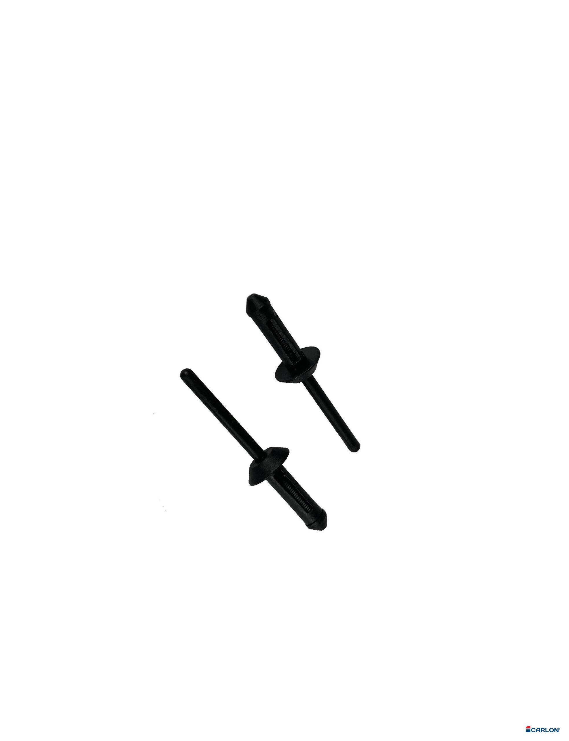 Blindklinknagel zwart kunststof 5x15,8mm kop 12mm (25st)