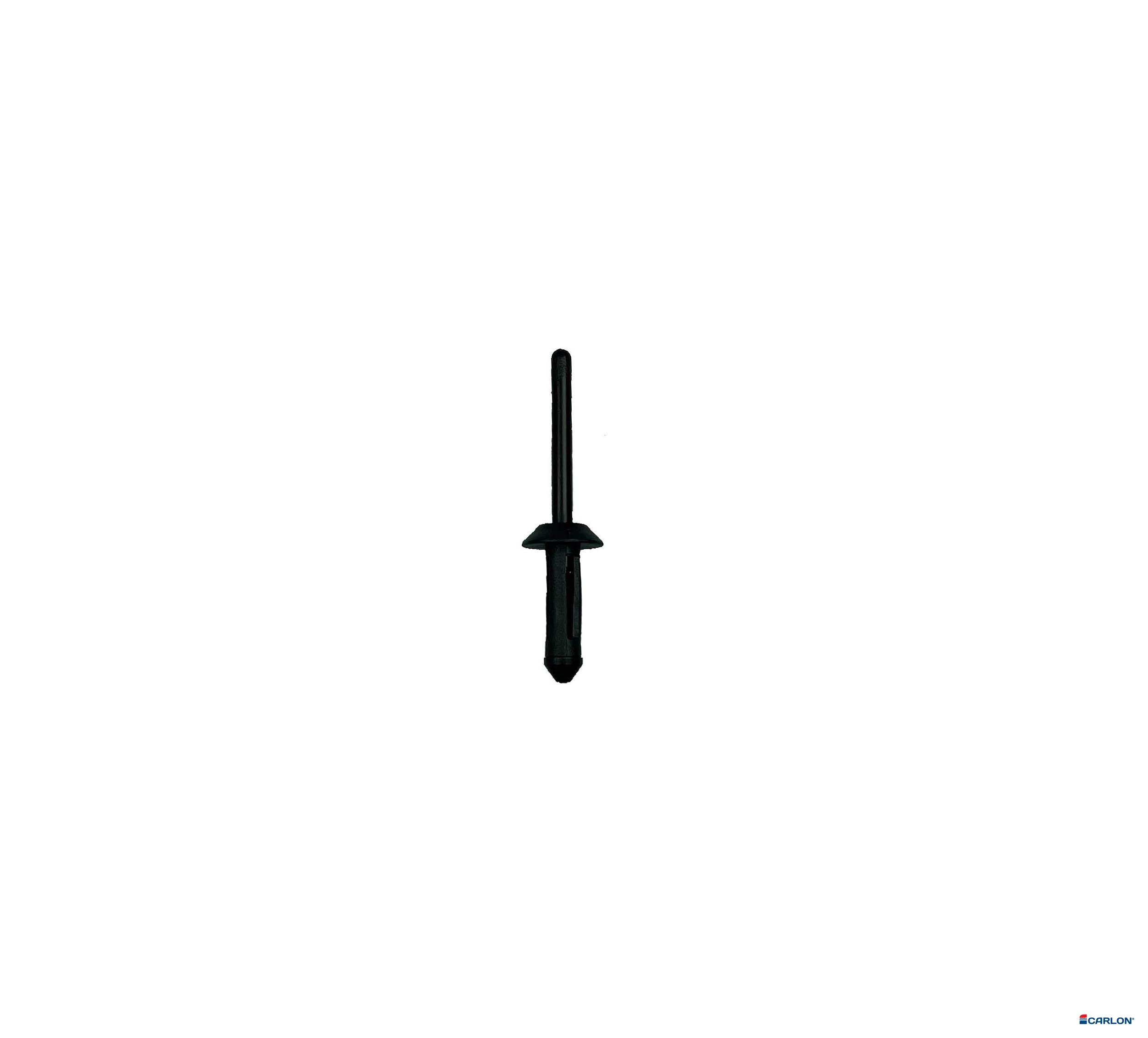 Blindklinknagel zwart kunststof 5x15,8mm kop 12mm (25st) - Afbeelding 2