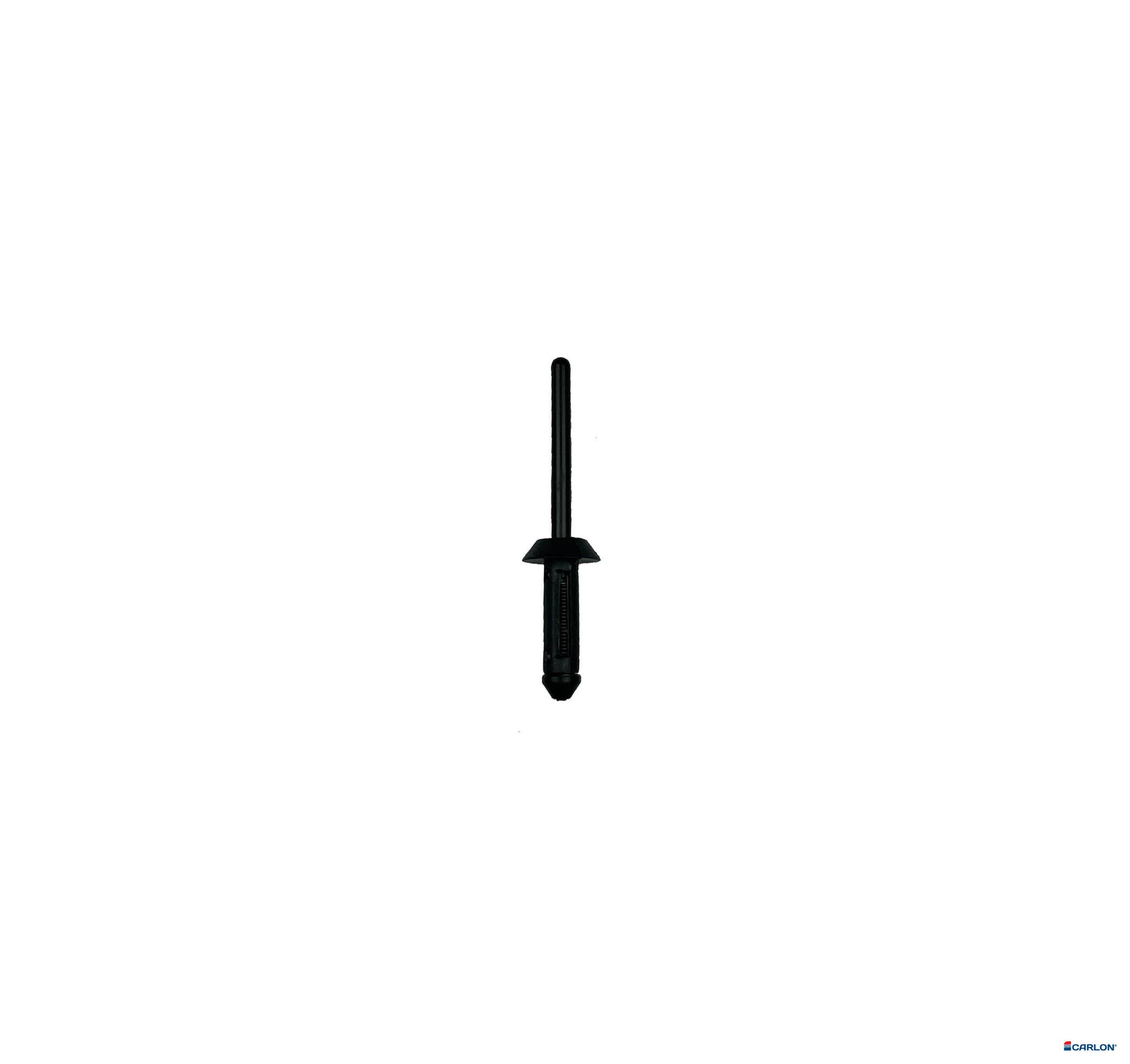 Blindklinknagel zwart kunststof 5x15,8mm kop 12mm (25st) - Afbeelding 3