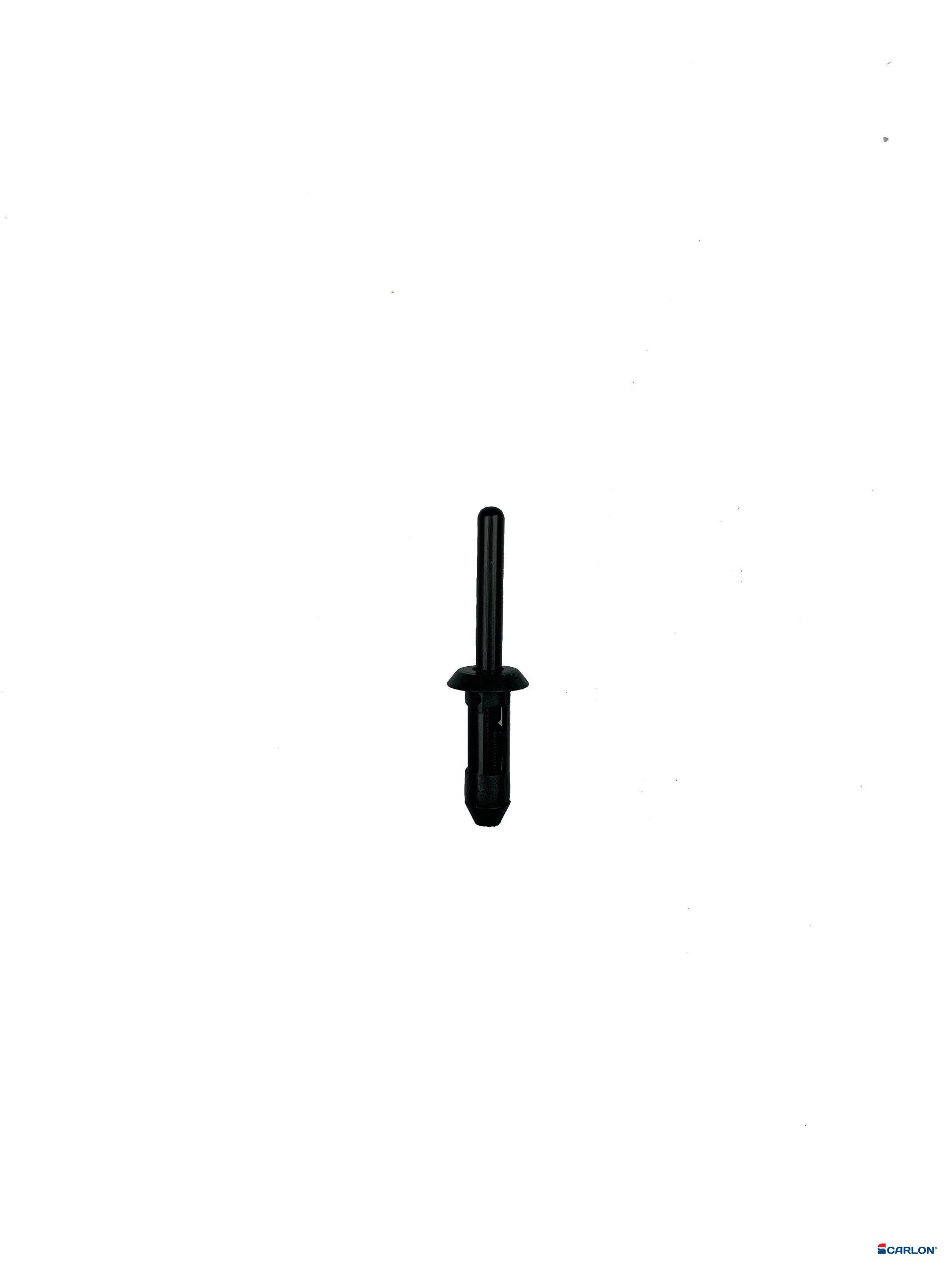 Blindklinknagel zwart kunststof 5x17,2mm kop 12mm (25st) - Afbeelding 2