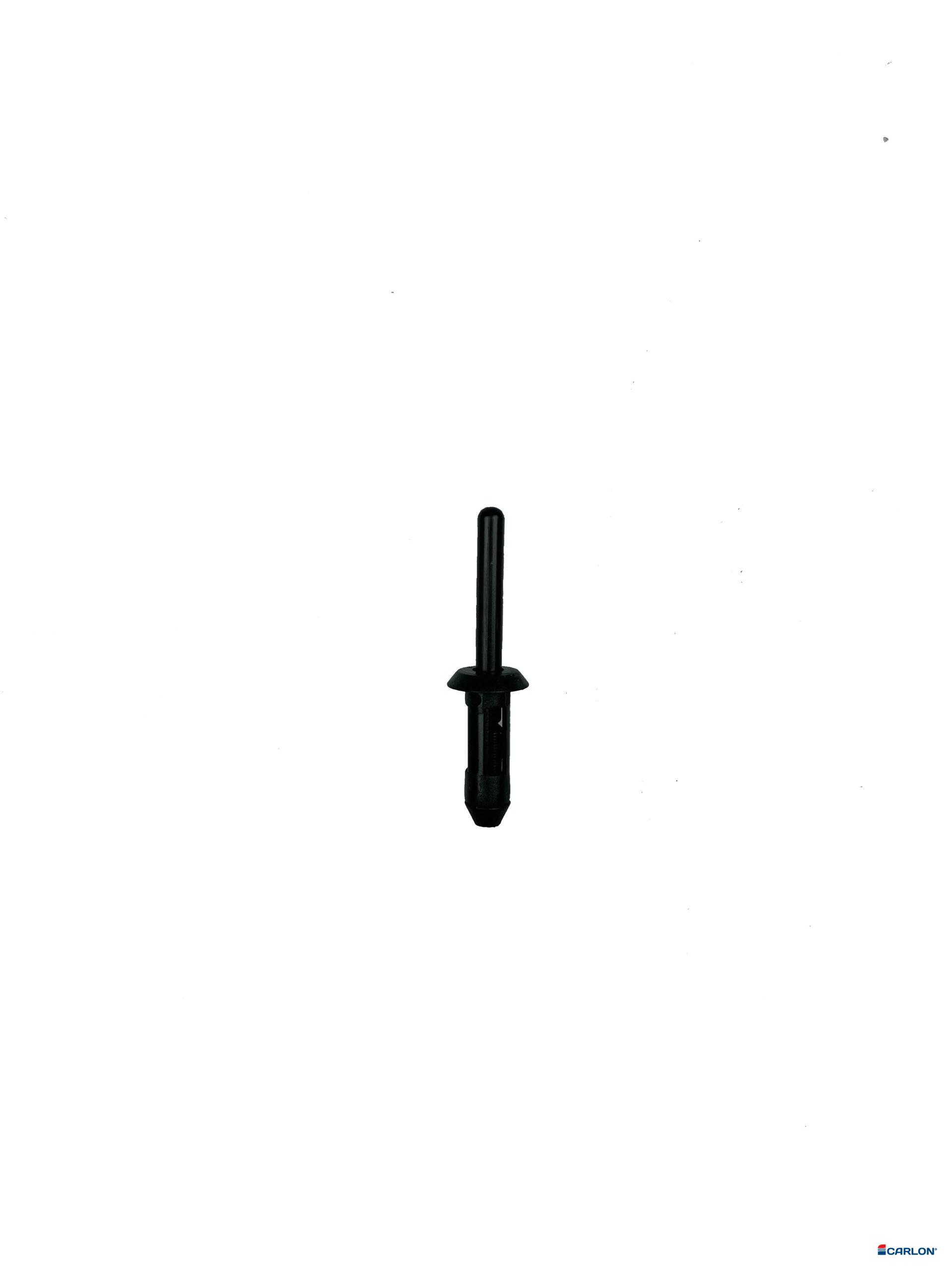 Blindklinknagel zwart kunststof 5x17,2mm kop 12mm (25st) - Afbeelding 2