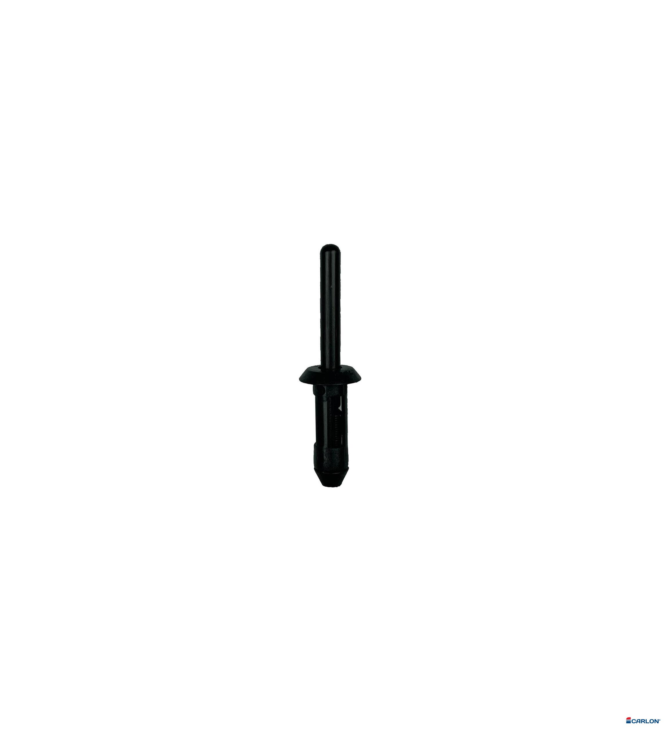 Blindklinknagel zwart kunststof 5x17,2mm kop 12mm (25st) - Afbeelding 2