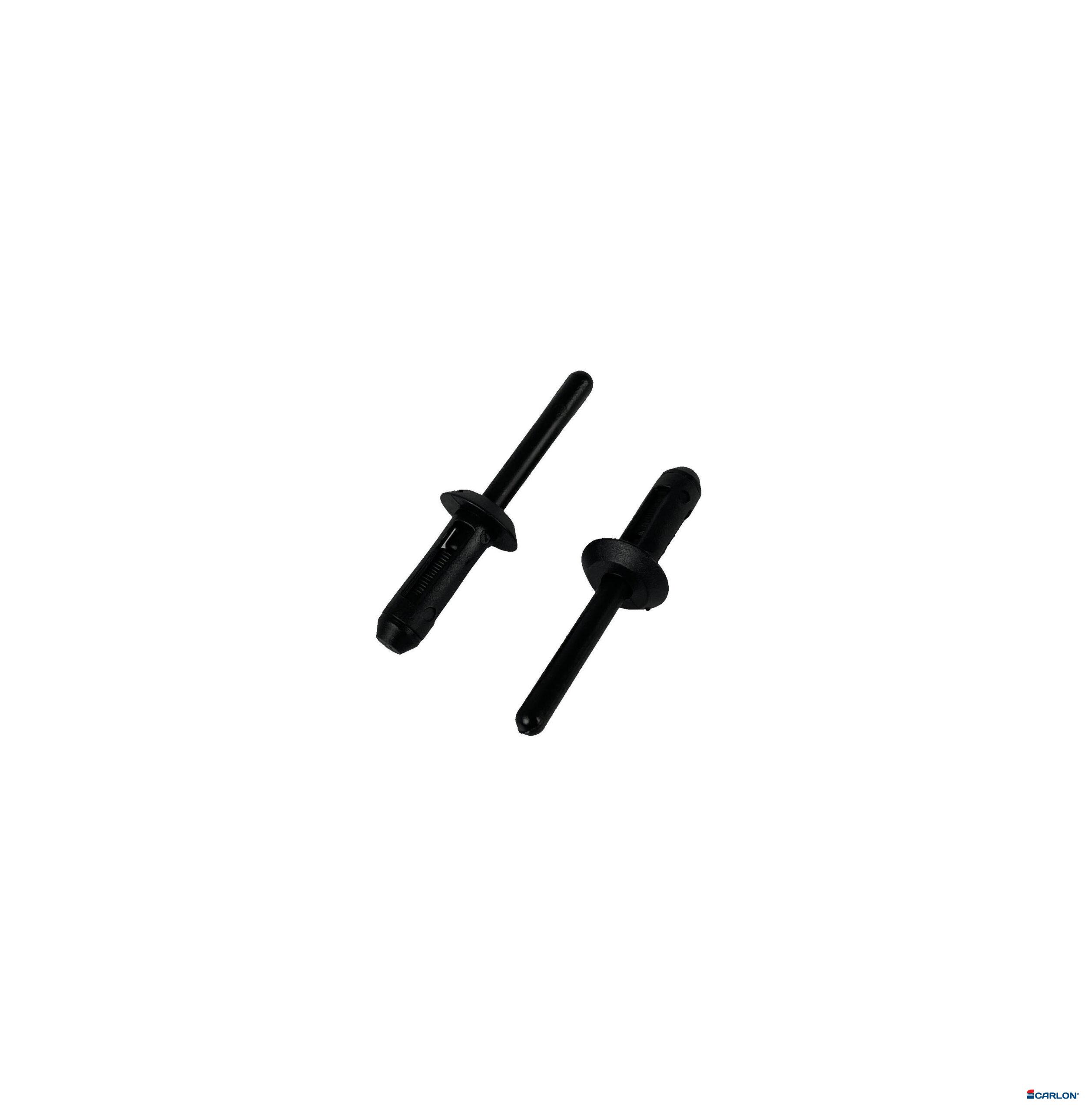 Blindklinknagel zwart kunststof 6,6x17,2mm kop13mm (250st)